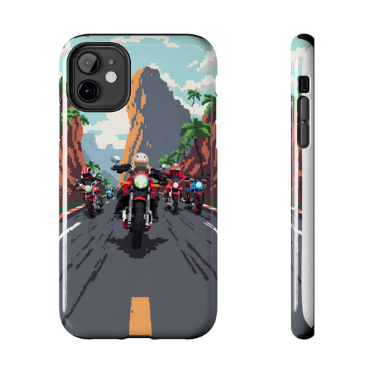 Retro Biker Tough Phone Case - Perfect for Motorcycle Lovers