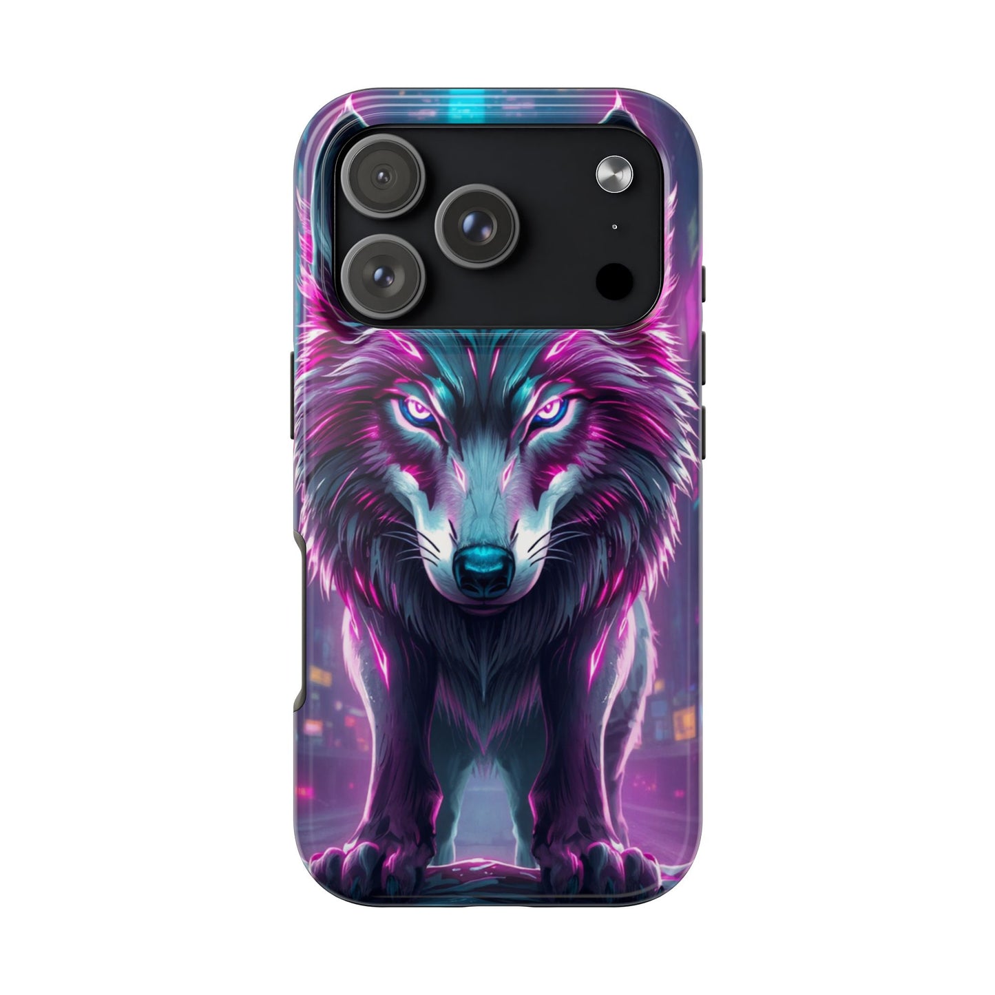 Fierce Wolf Phone Case - Tough & Vibrant Design for Animal Lovers