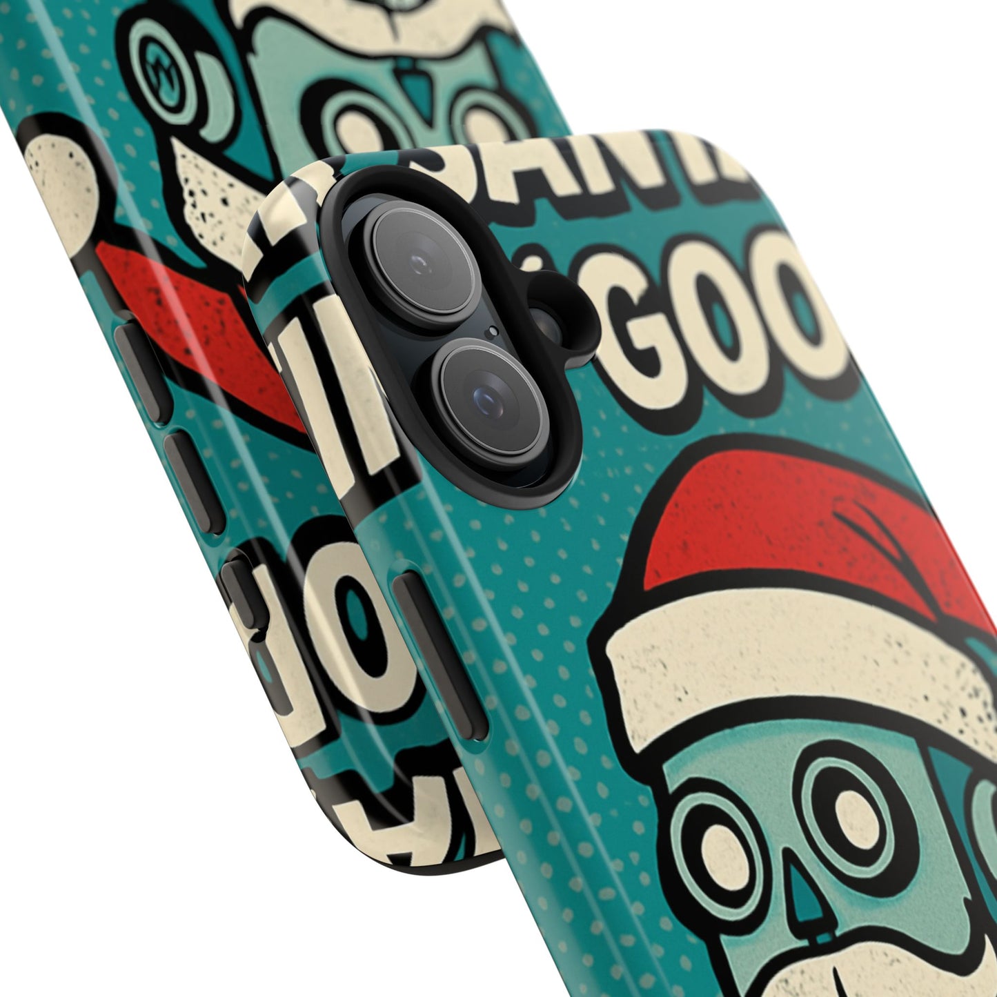 Santa Robot Phone Case - Durable Tough Design for Holidays