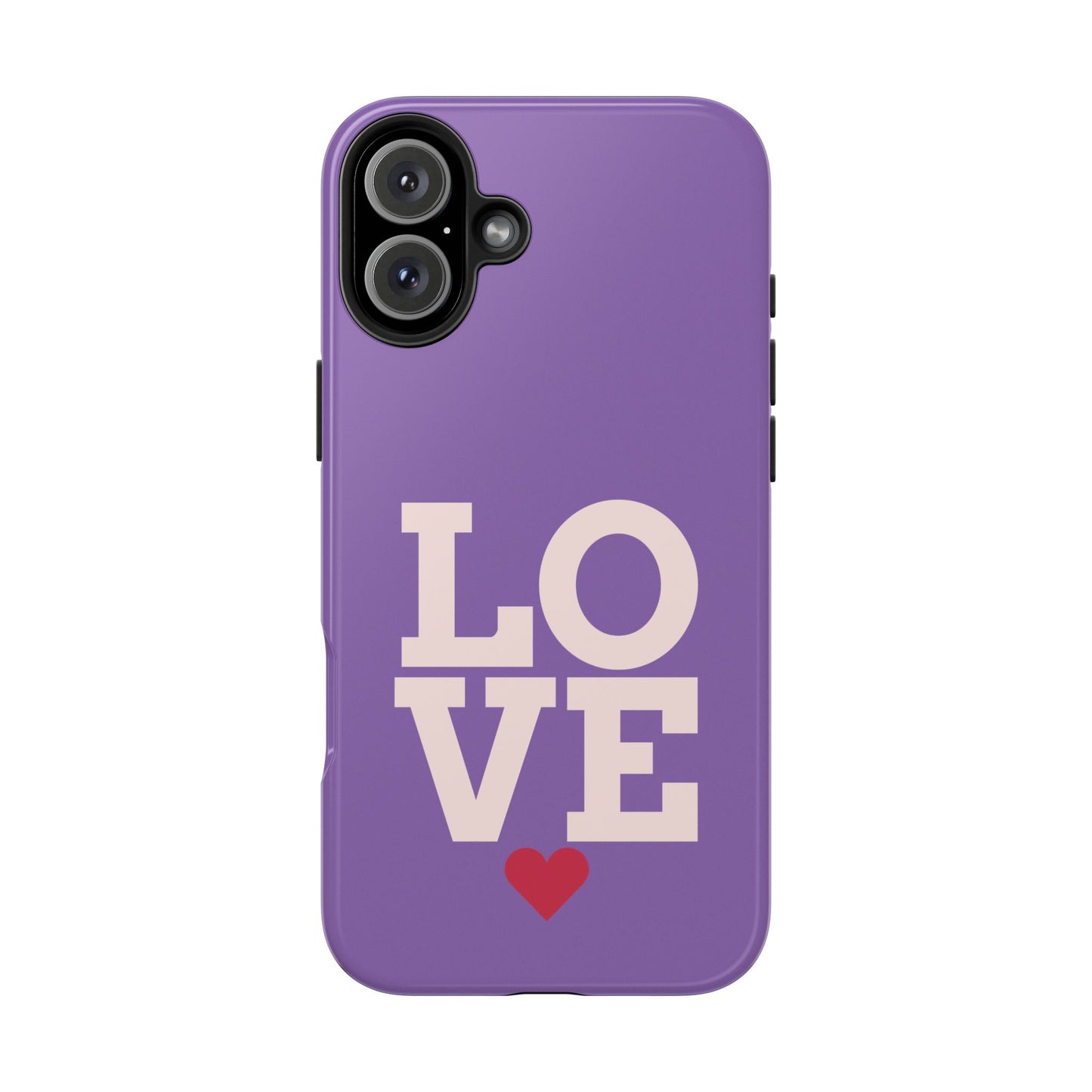 Purple Love Phone Case - Durable & Stylish Tough Case - for iPhone