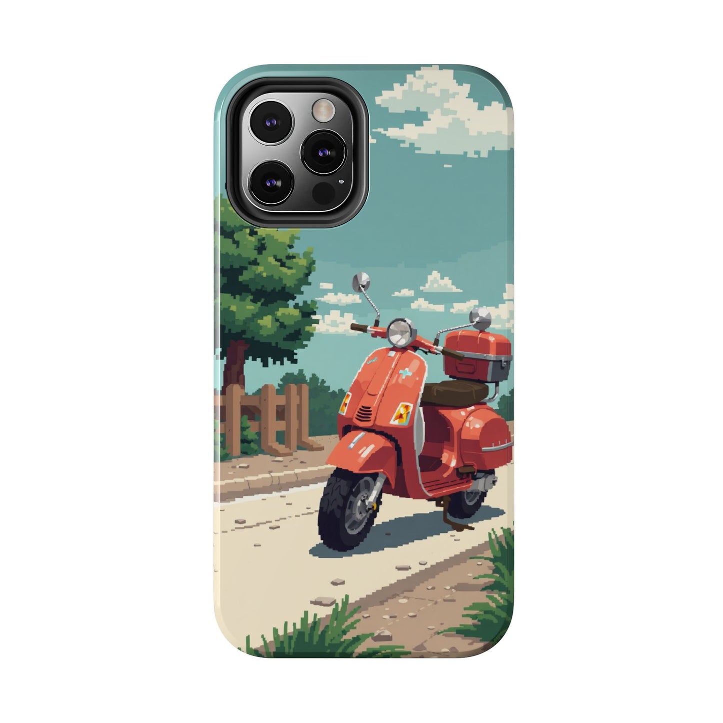 Retro Scooter Phone Case - Tough & Stylish Protection