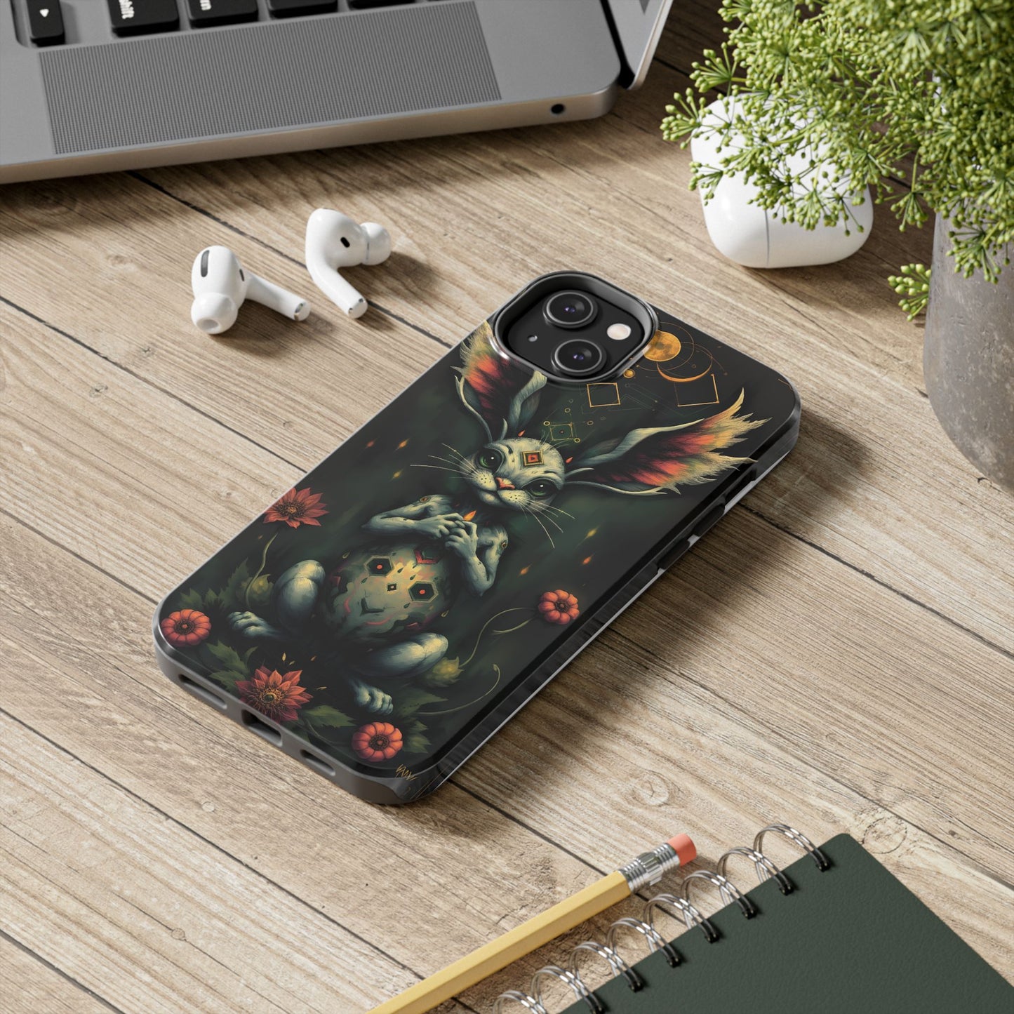 Artistic Rabbit Phone Cases - Unique and Durable Design of Mystical Bunny - for iPhone