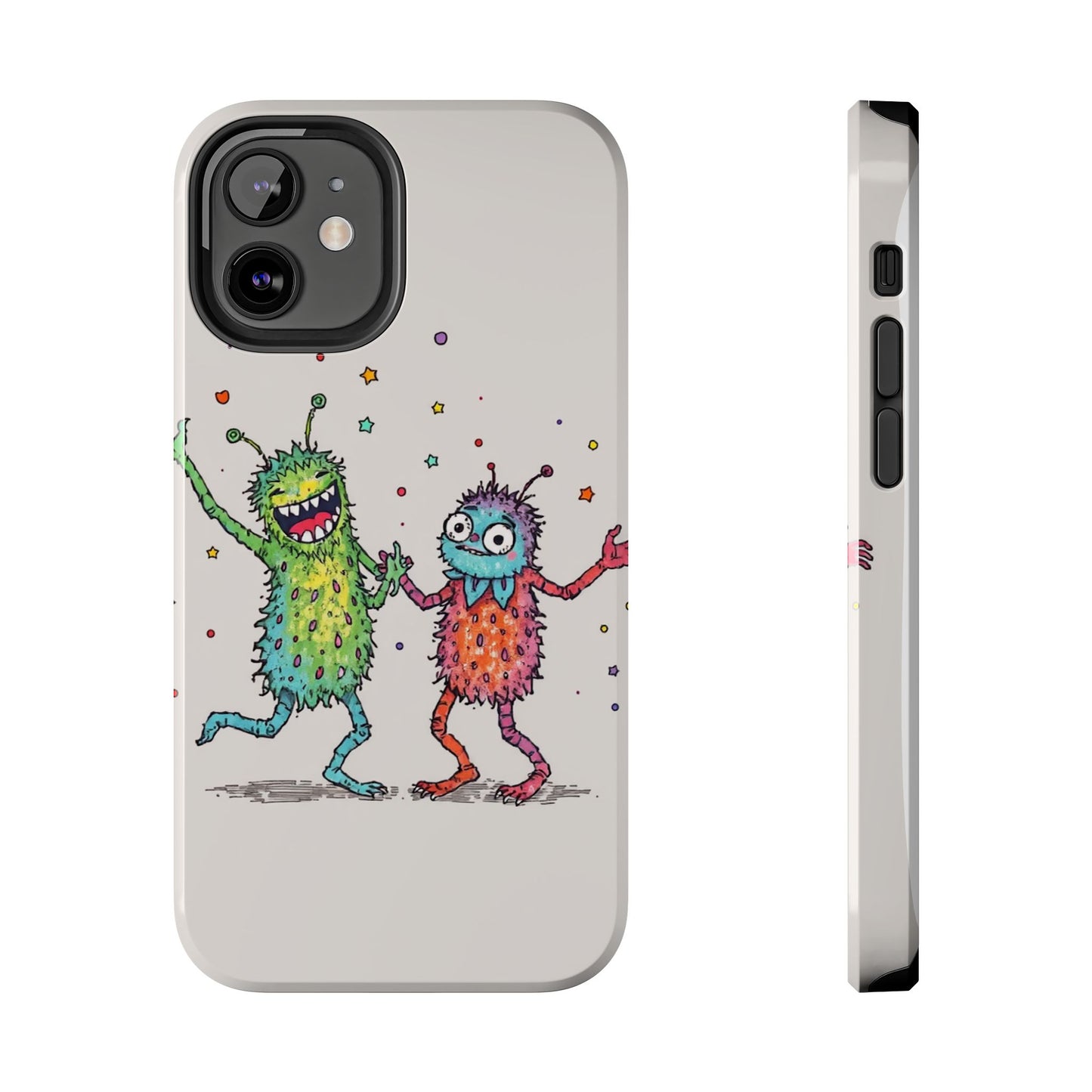 Colorful Monster Tough Phone Case - Fun and Playful Design