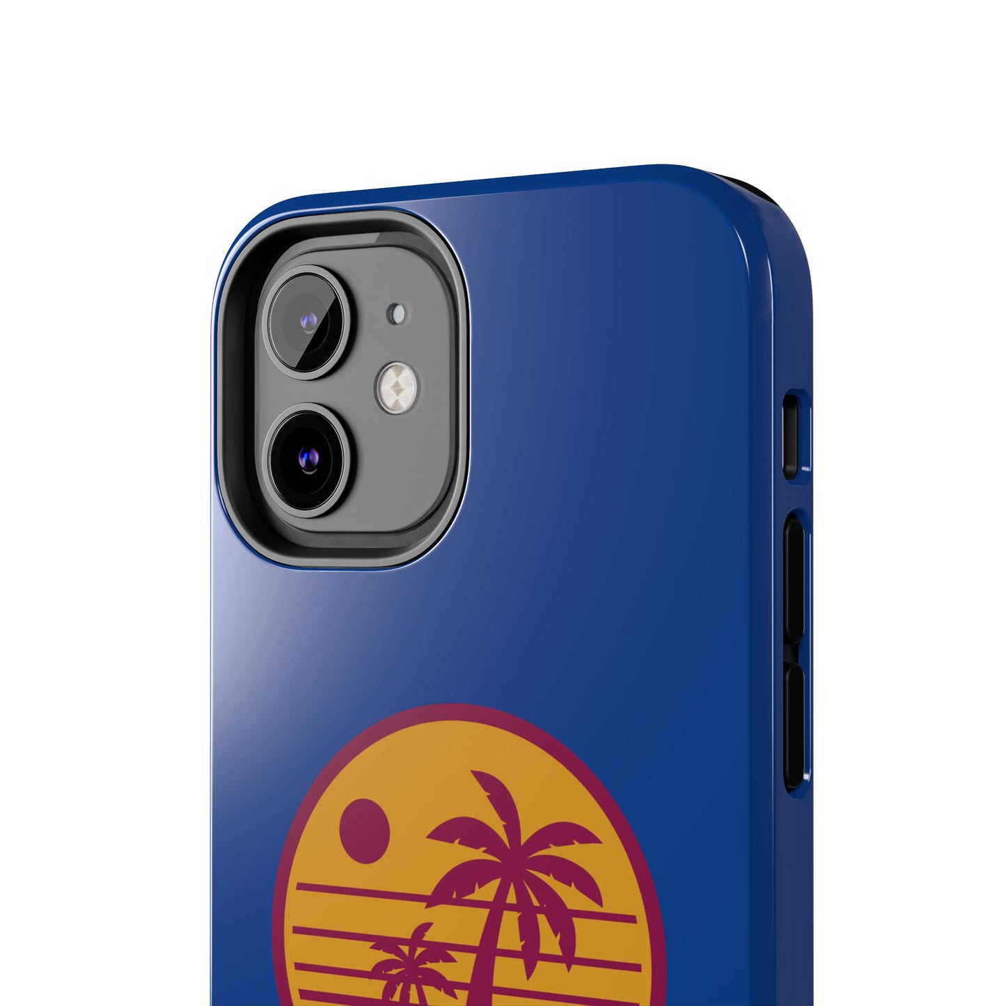 Retro Sunset Tough Phone Case - Vibrant Beach Vibes for Summer Adventures - for iPhone