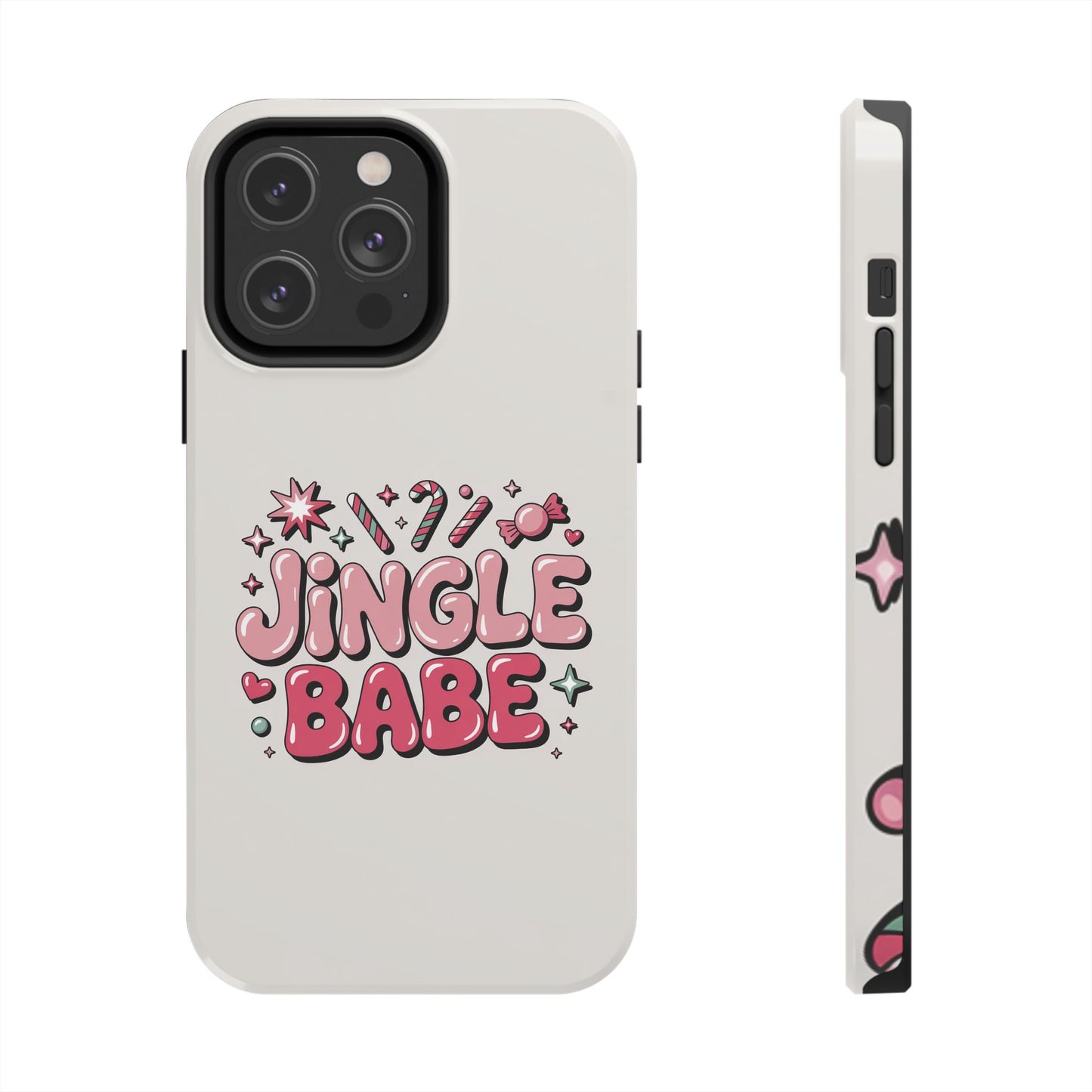 Jingle Babe Tough Phone Case - Festive Holiday Protection for Your iPhone
