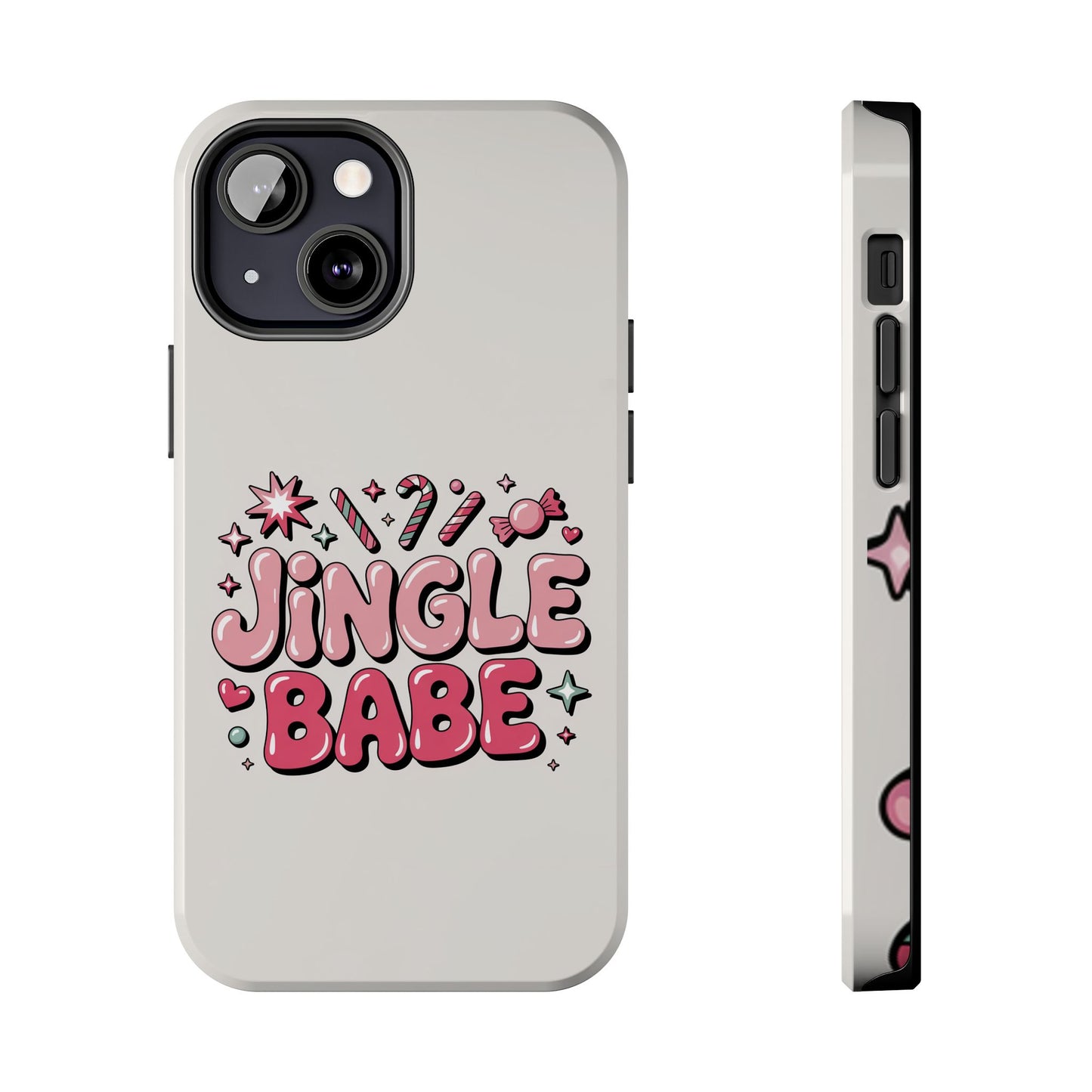 Jingle Babe Tough Phone Case - Festive Holiday Protection for Your iPhone