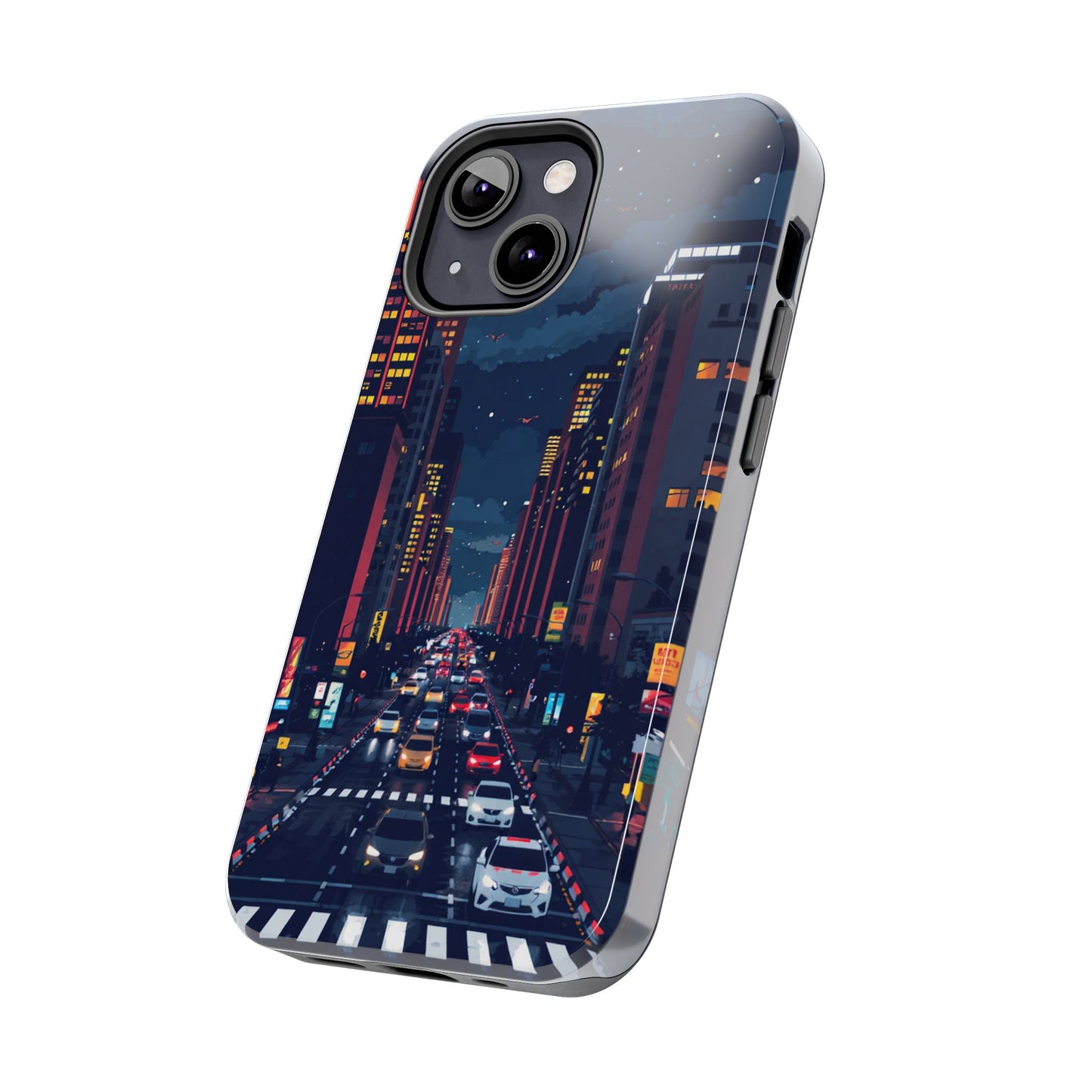 Urban Nightlife Tough Phone Case - Durable & Stylish Protection
