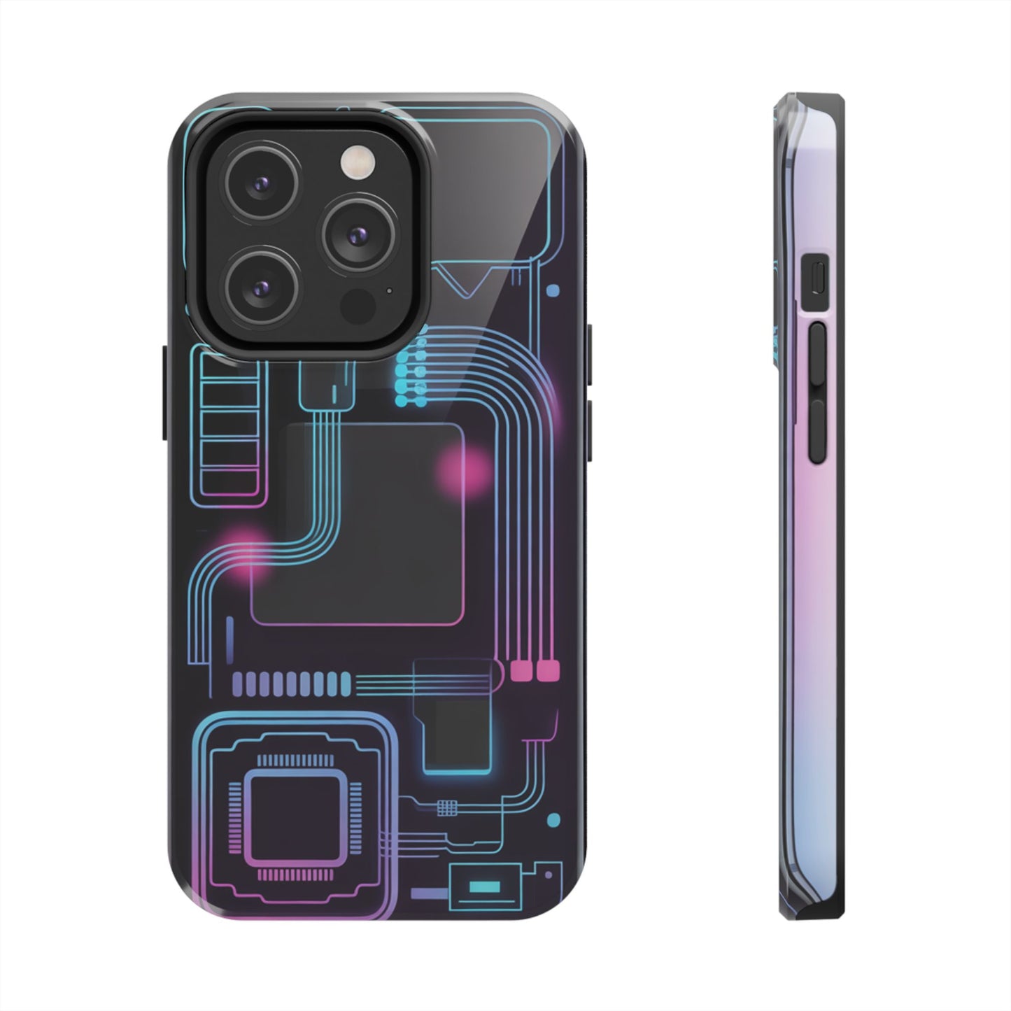 Cyberpunk Circuits Tough Phone Case