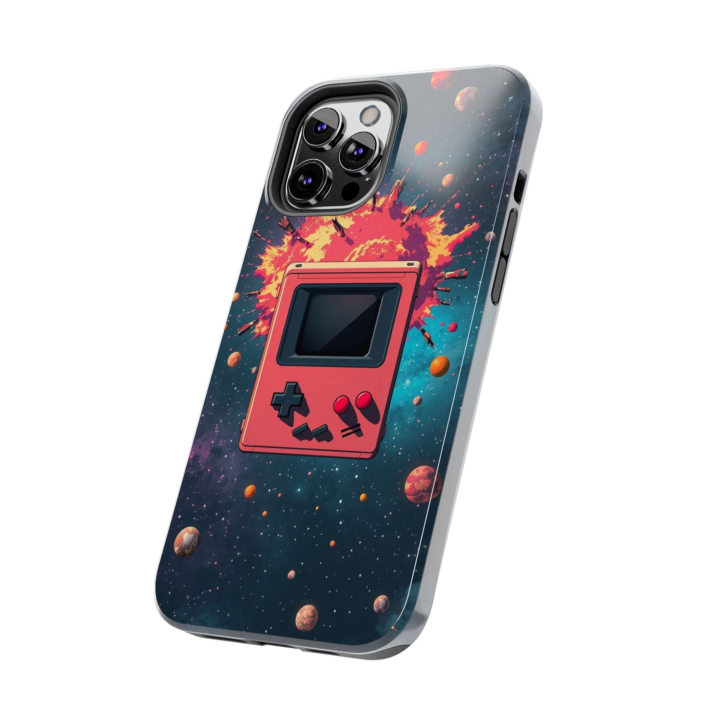 Retro Gaming Tough Phone Case - Space Adventure Design