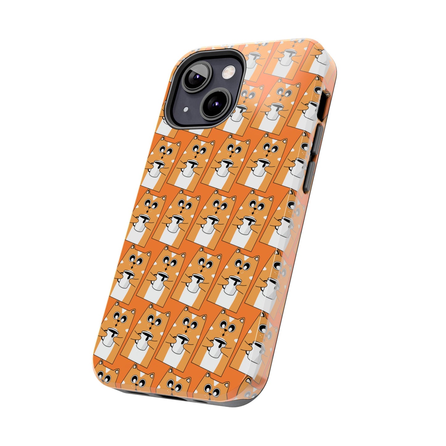 Coffee Cat Tough Phone Case – Durable, Fun, Perfect for Pet Lovers - for iPhone