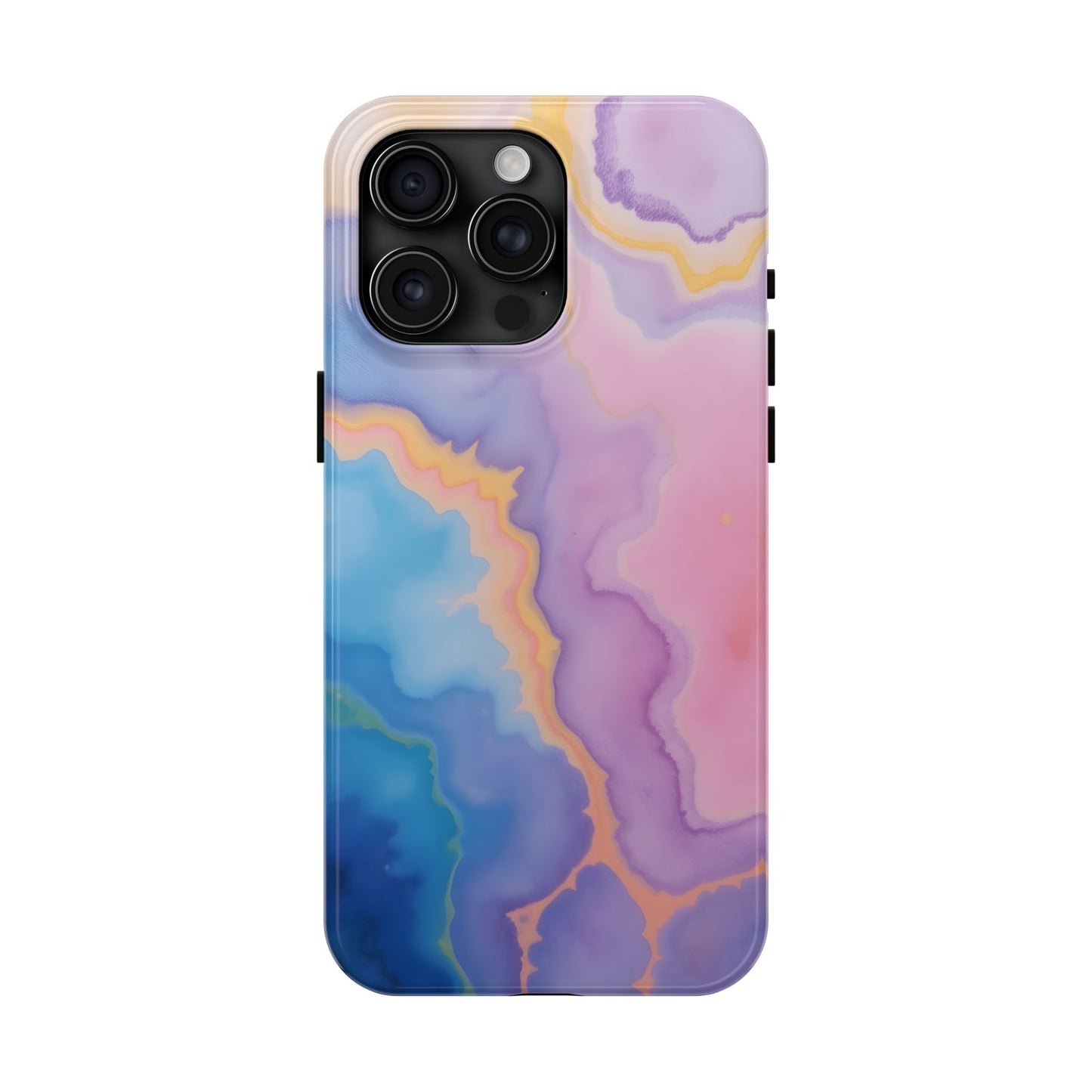 Watercolor Abstract Colors Tough Phone Case - Protective Cover for iPhone