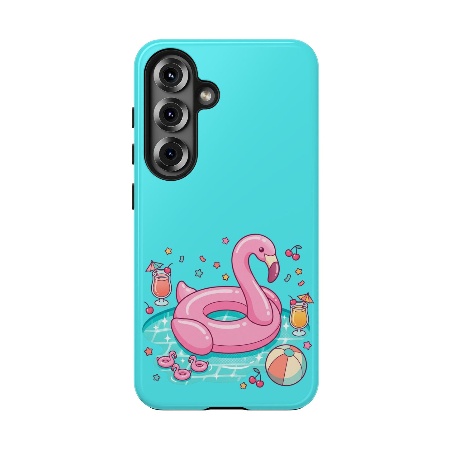 Flamingo Pool Party iPhone Case
