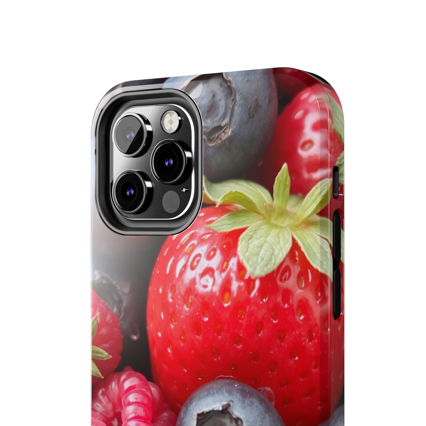Fruit-Themed Tough Phone Case - Berry Burst Design