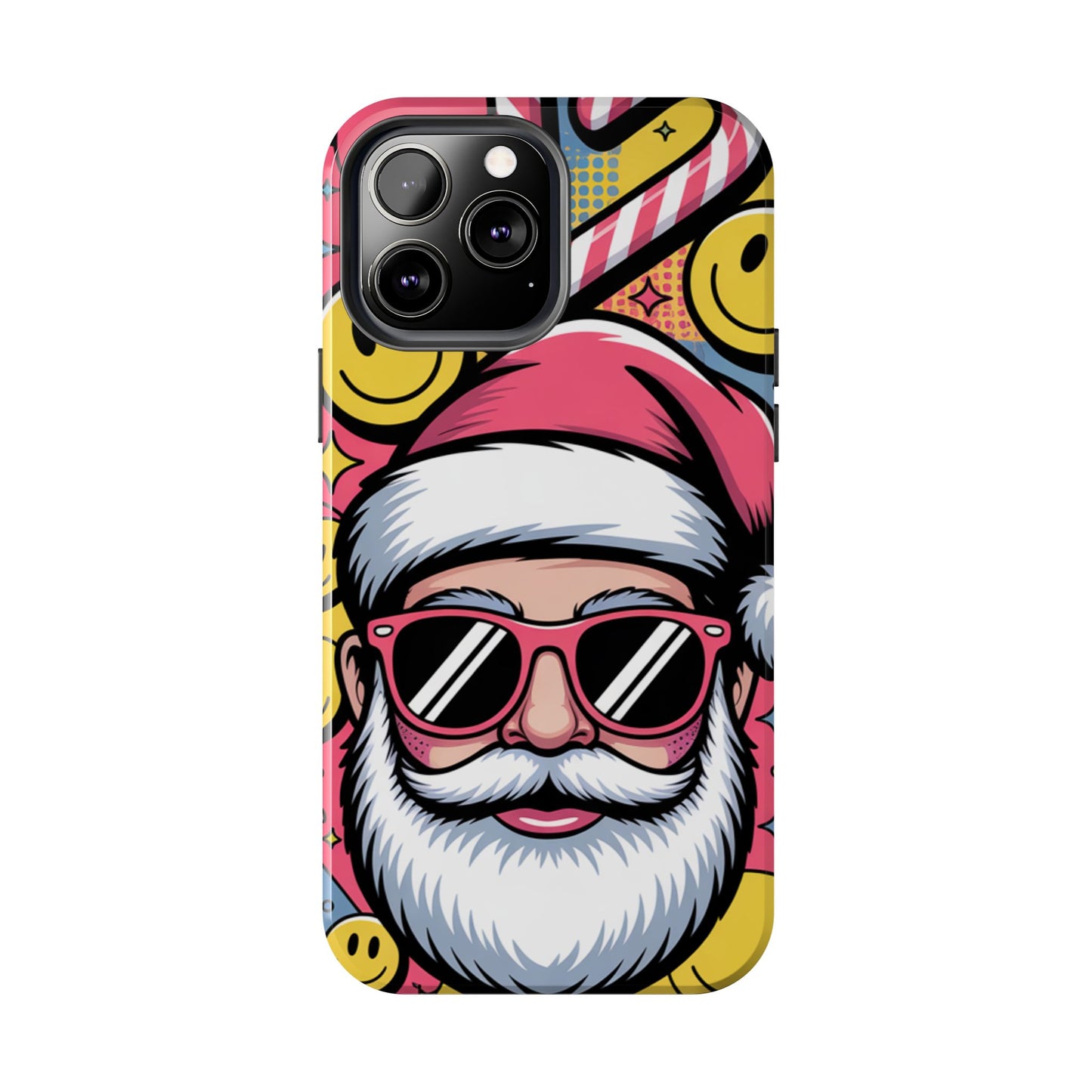 Pop Art Santa Sunglasses Tough Phone Case for Holiday Vibes