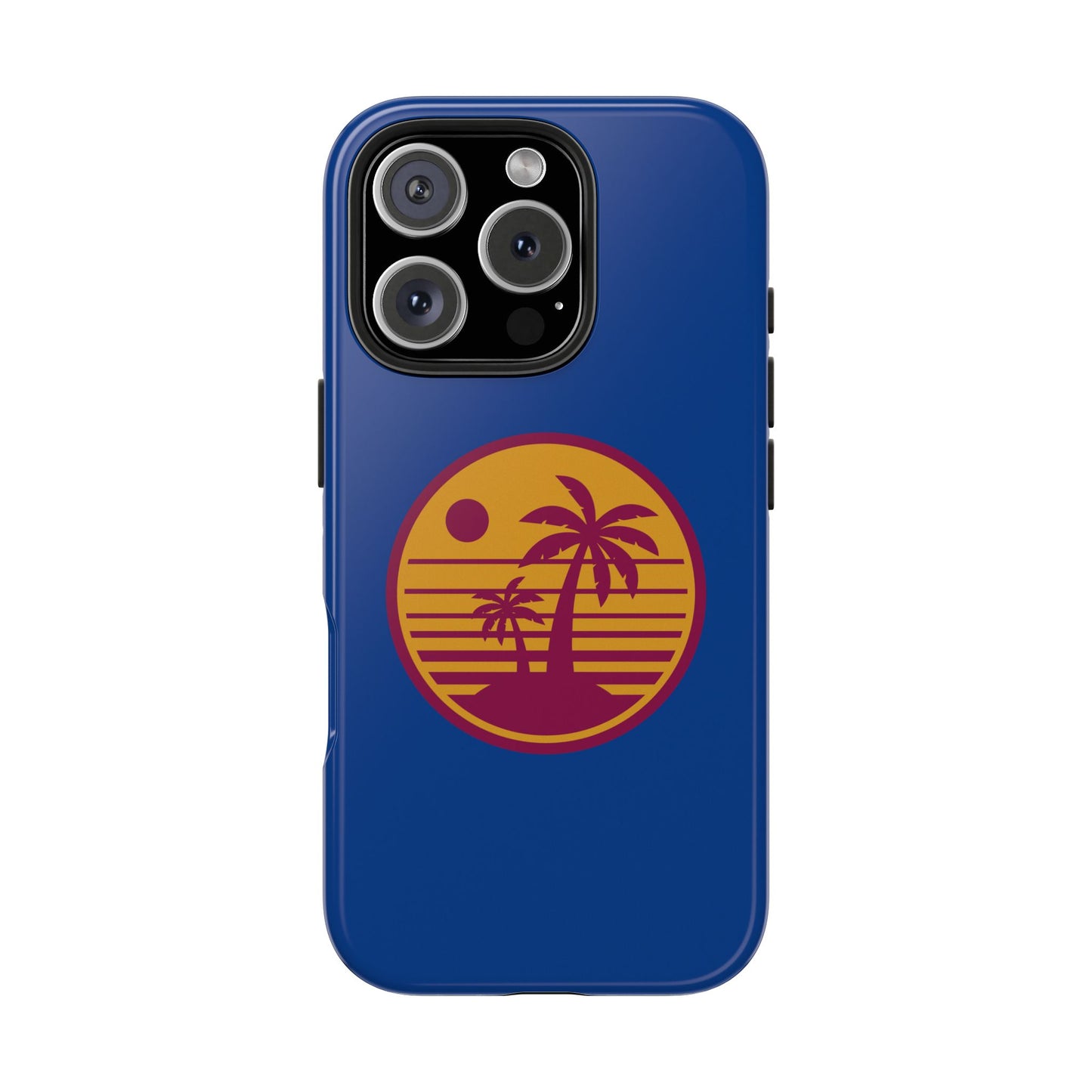 Retro Sunset Tough Phone Case - Vibrant Beach Vibes for Summer Adventures - for iPhone
