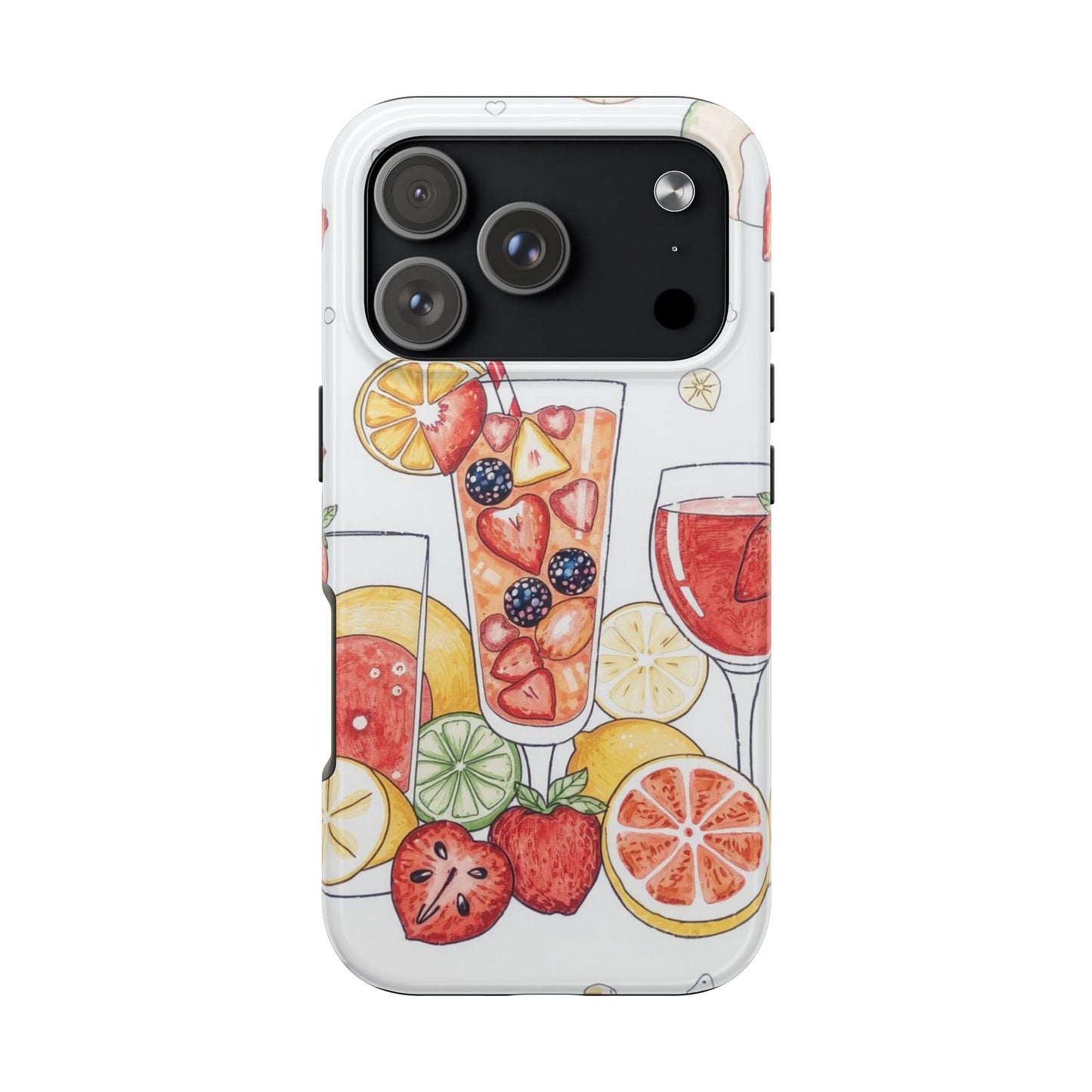 Colorful Fruit Cocktail Tough Phone Case - Perfect for Summer Vibes