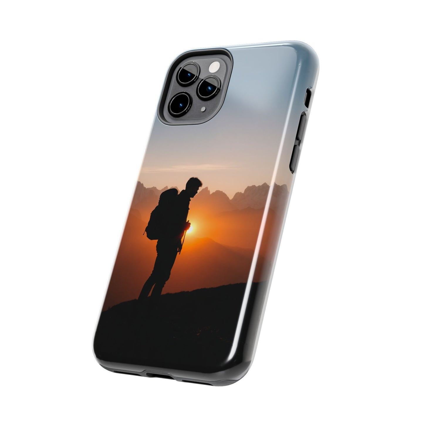 Explorer Adventure Sunset Mountain iPhone Case