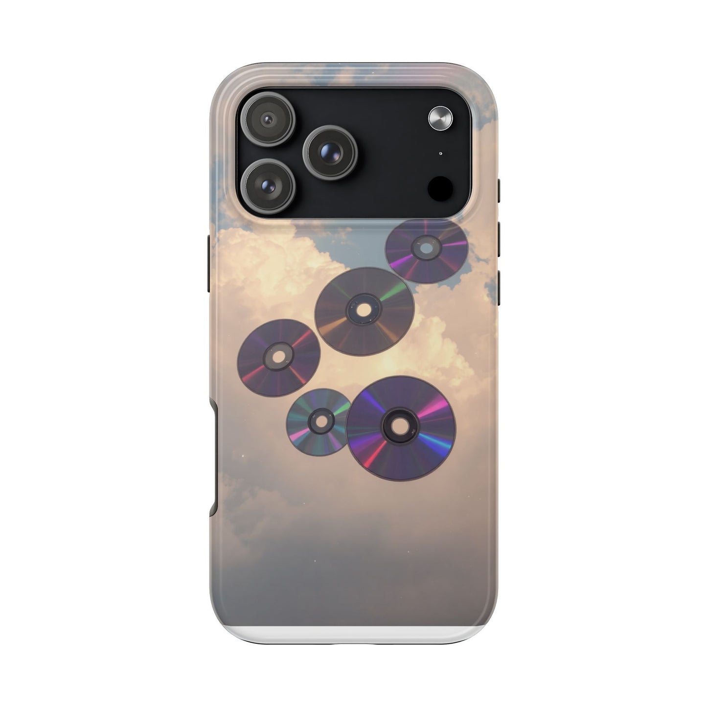 Vibrant Cloud CD Tough Phone Case - Durable and Stylish