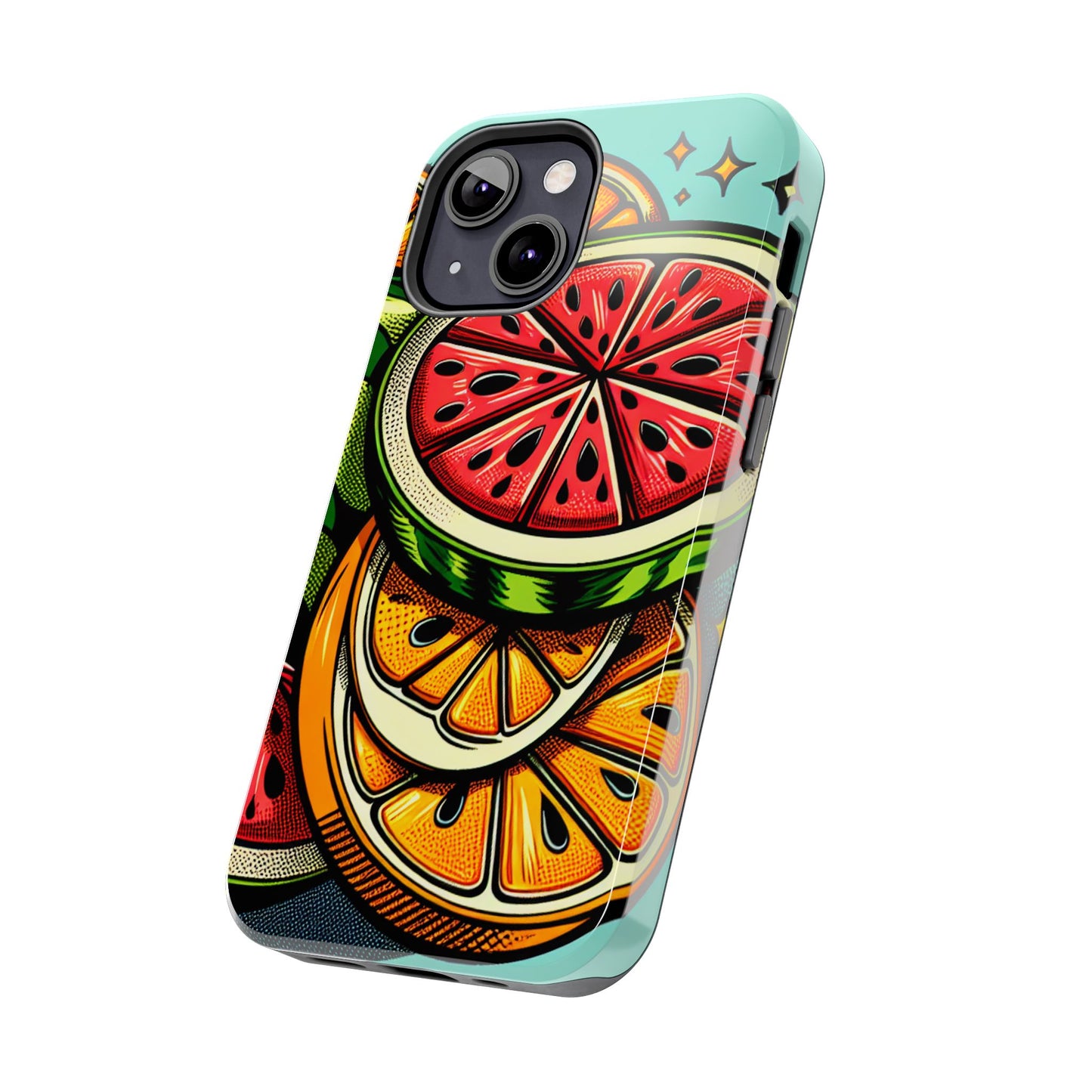 Vibrant Citrus Tough Phone Case - Fruit Slice Design - for iPhone