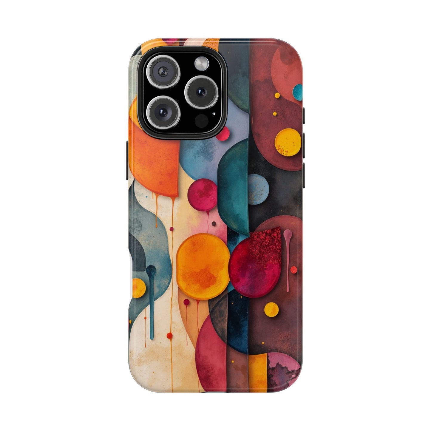 Artistic Tough Phone Cases - Colorful Abstract Design for Trendy Protection - for iPhone