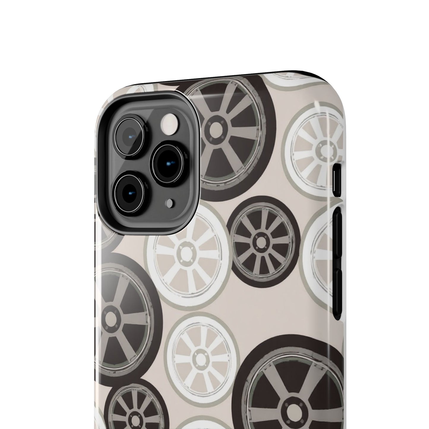 Racing Wheel Design Tough Phone Case – Durable Protection for Automotive Enthusiasts