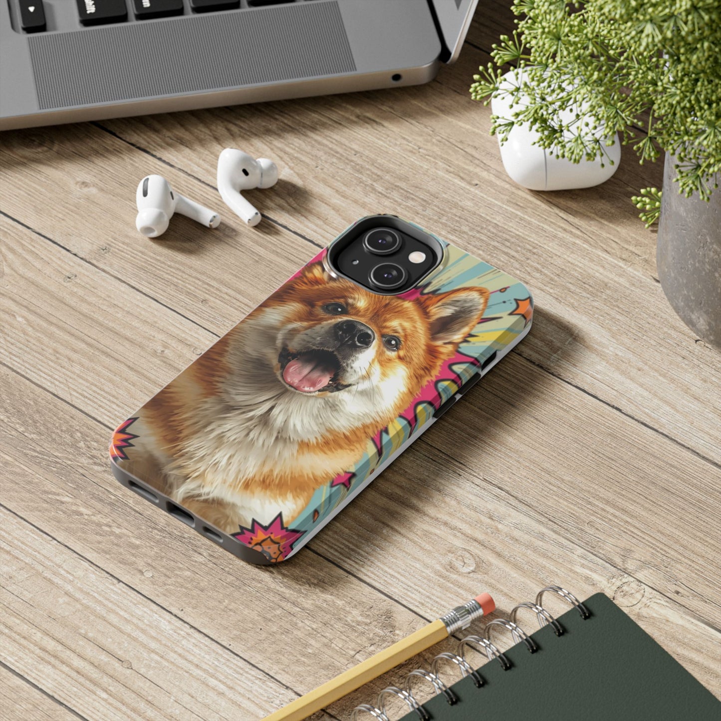 Playful Dog Tough Phone Case - Durable & Stylish Pet Lover Gift