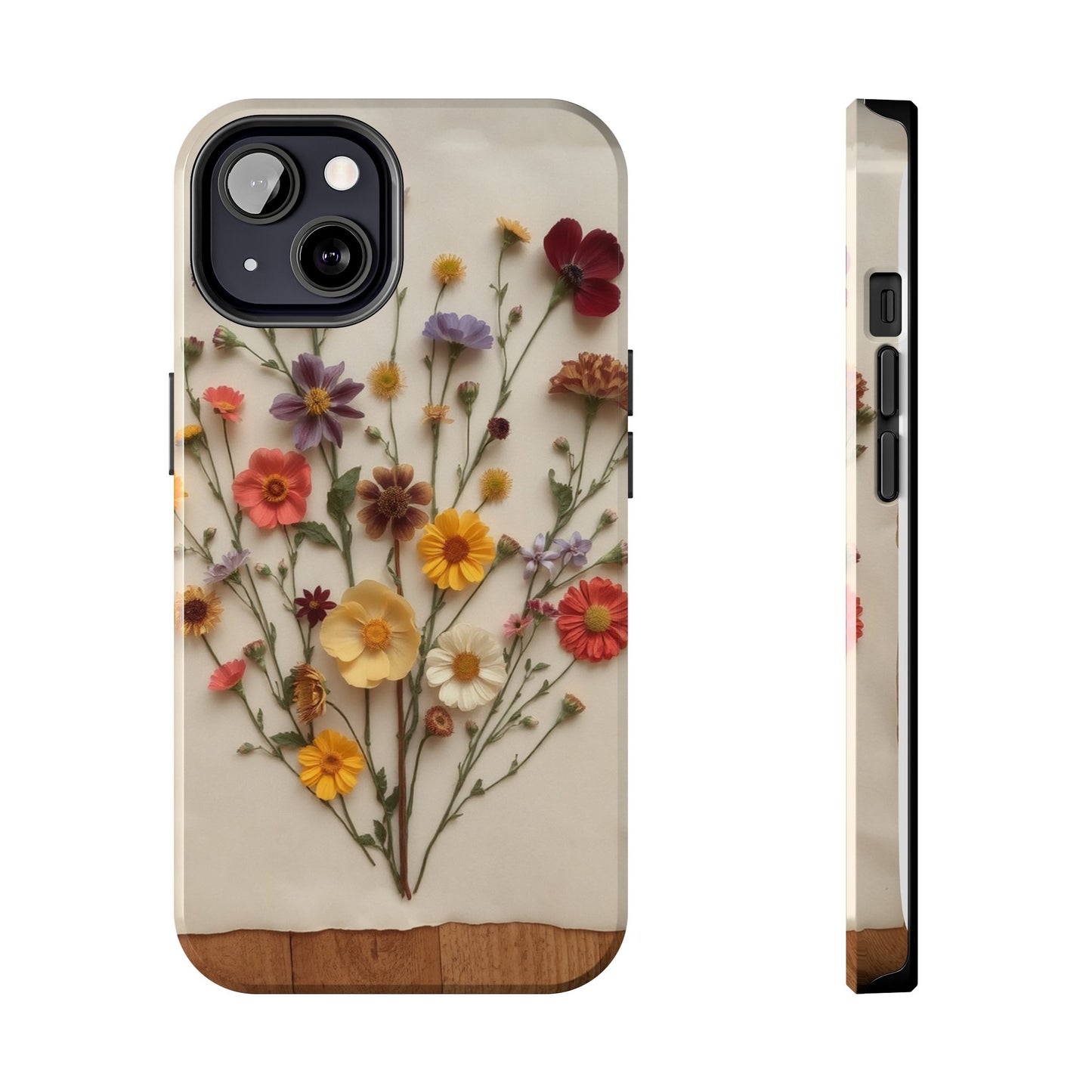 Floral Tough Phone Case - Durable Protection with Nature-Inspired Design