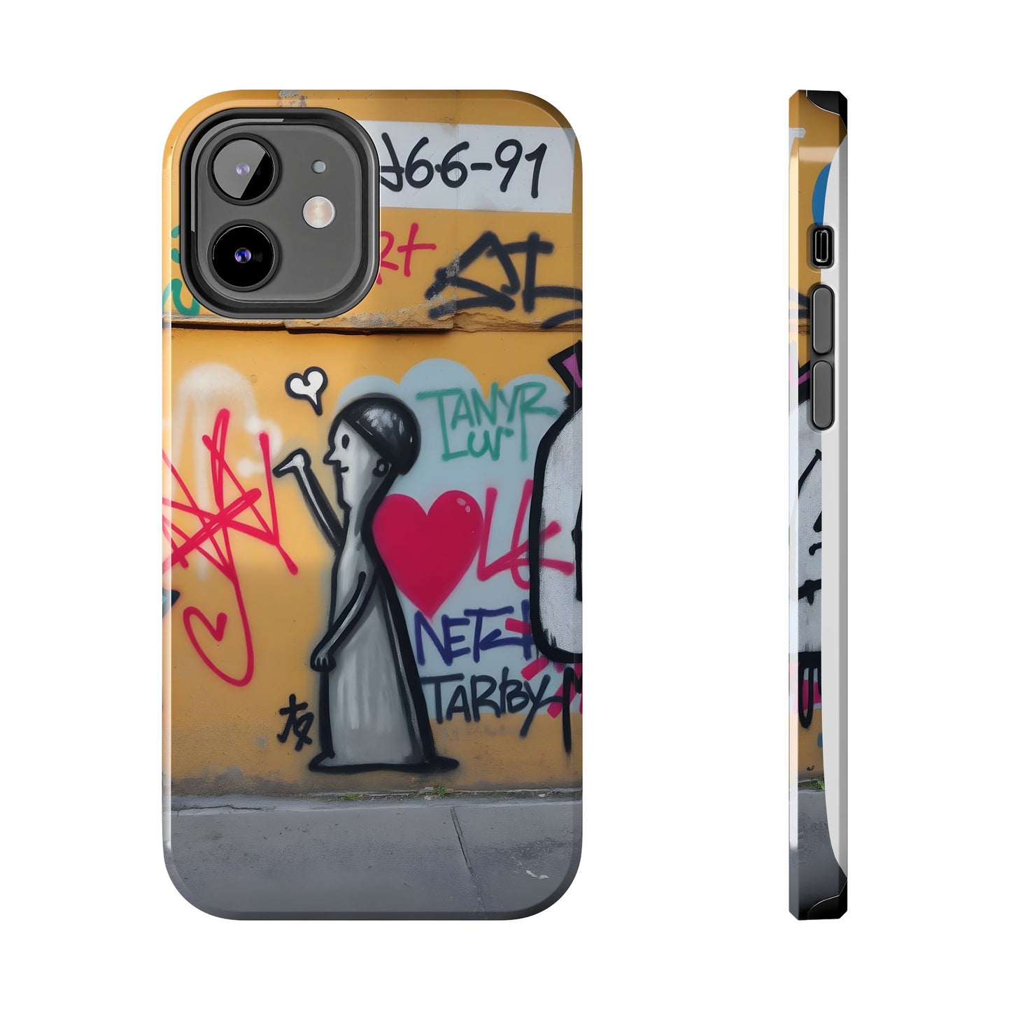 Urban Cupid Graffiti Tough Phone Case - Durable Protection with Street Art Vibe - for iPhone