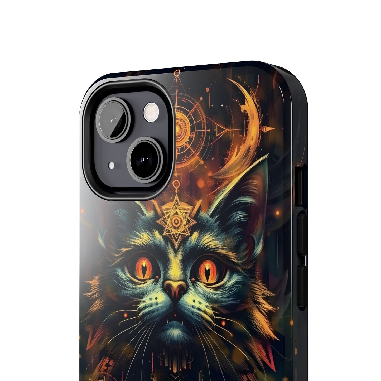 Mystical Cat Queen Tough Phone Case – Unique Protection for Cat Lovers - for iPhone