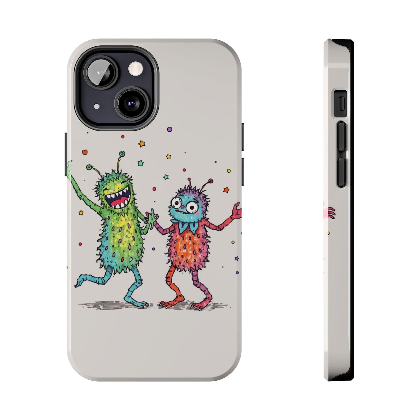Colorful Monster Tough Phone Case - Fun and Playful Design