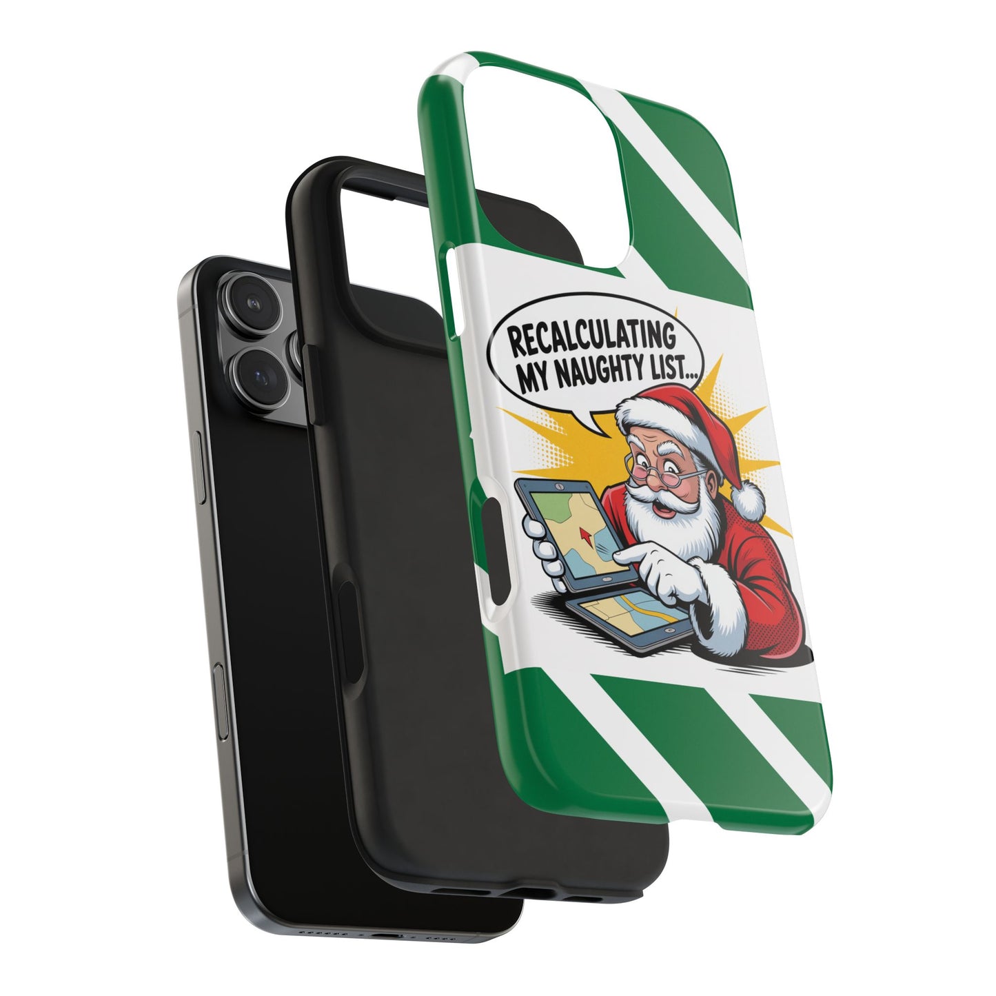 Santa Naughty List Phone Case - Tough & Fun Holiday Protection