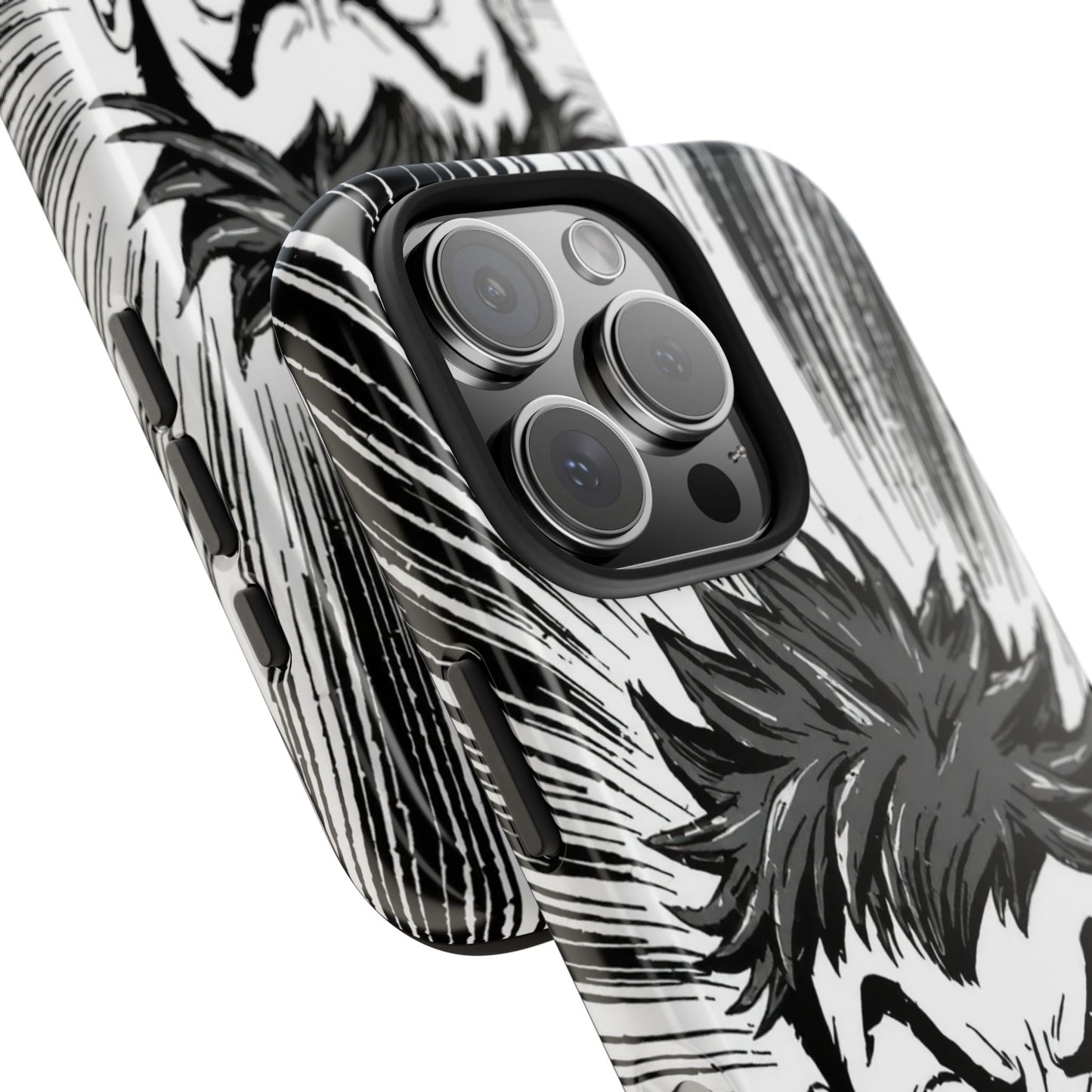 Intense Graphic Phone Case - Tough Design for Anime Fans