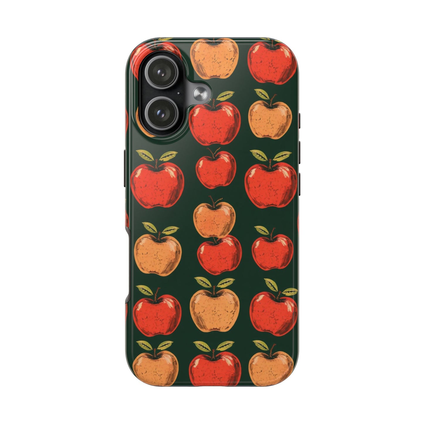 Apple Retro Pattern Tough Phone Case - Durable, Stylish, and Protective for Everyday Use - for iPhone