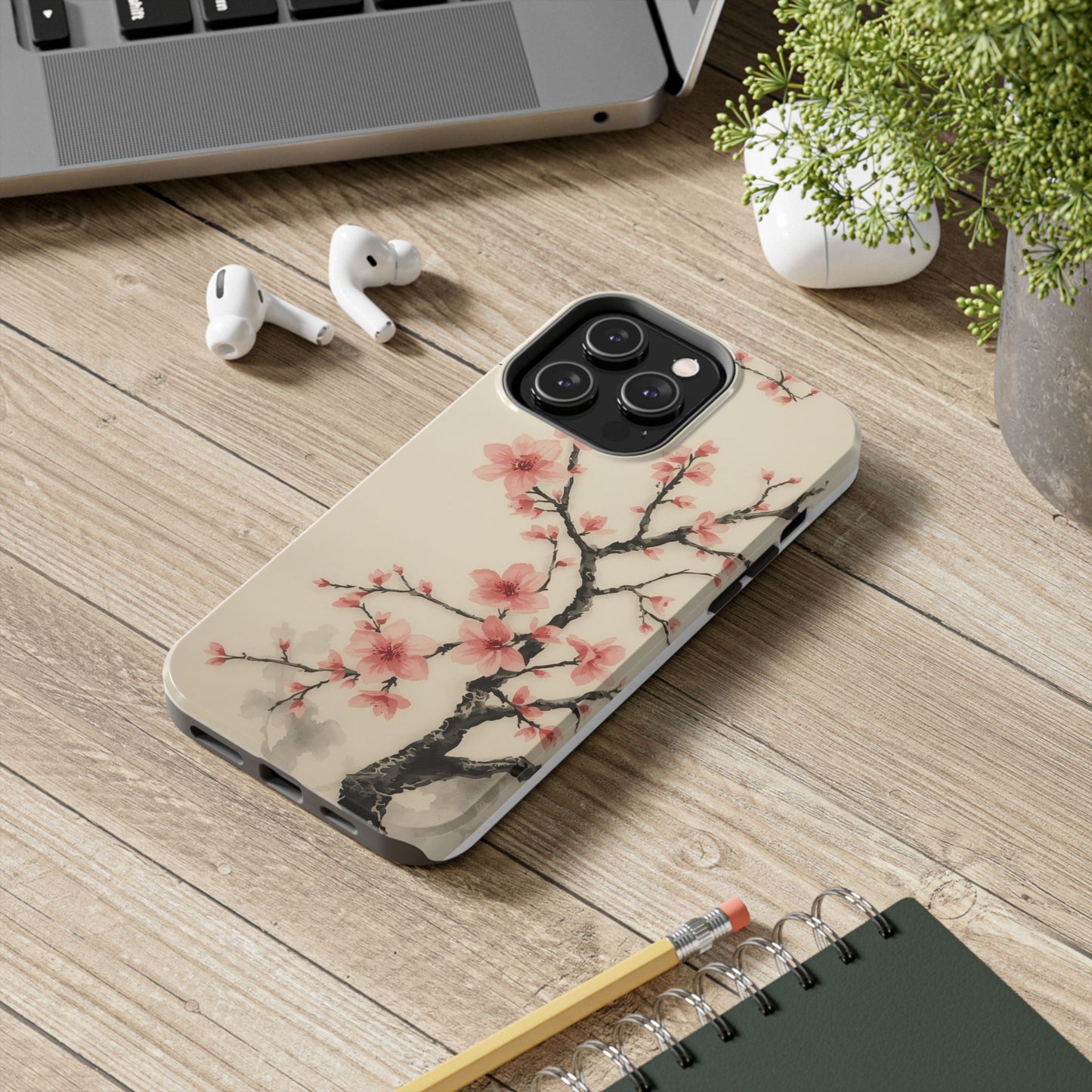 Cherry Blossom Tough Phone Case - Stylish Protection for Nature Lovers