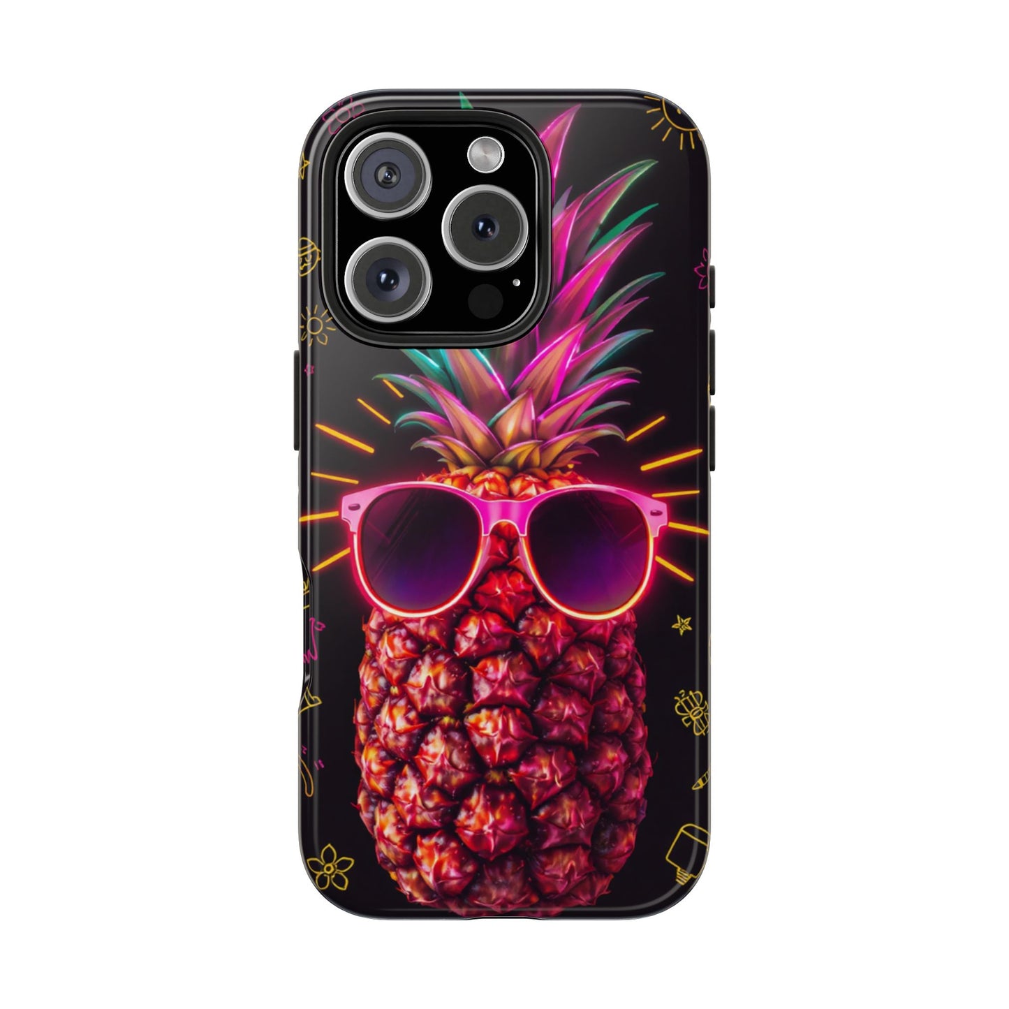 Tough Pineapple Phone Case - Cool, Vibrant Design Perfect for Summer Vibes
