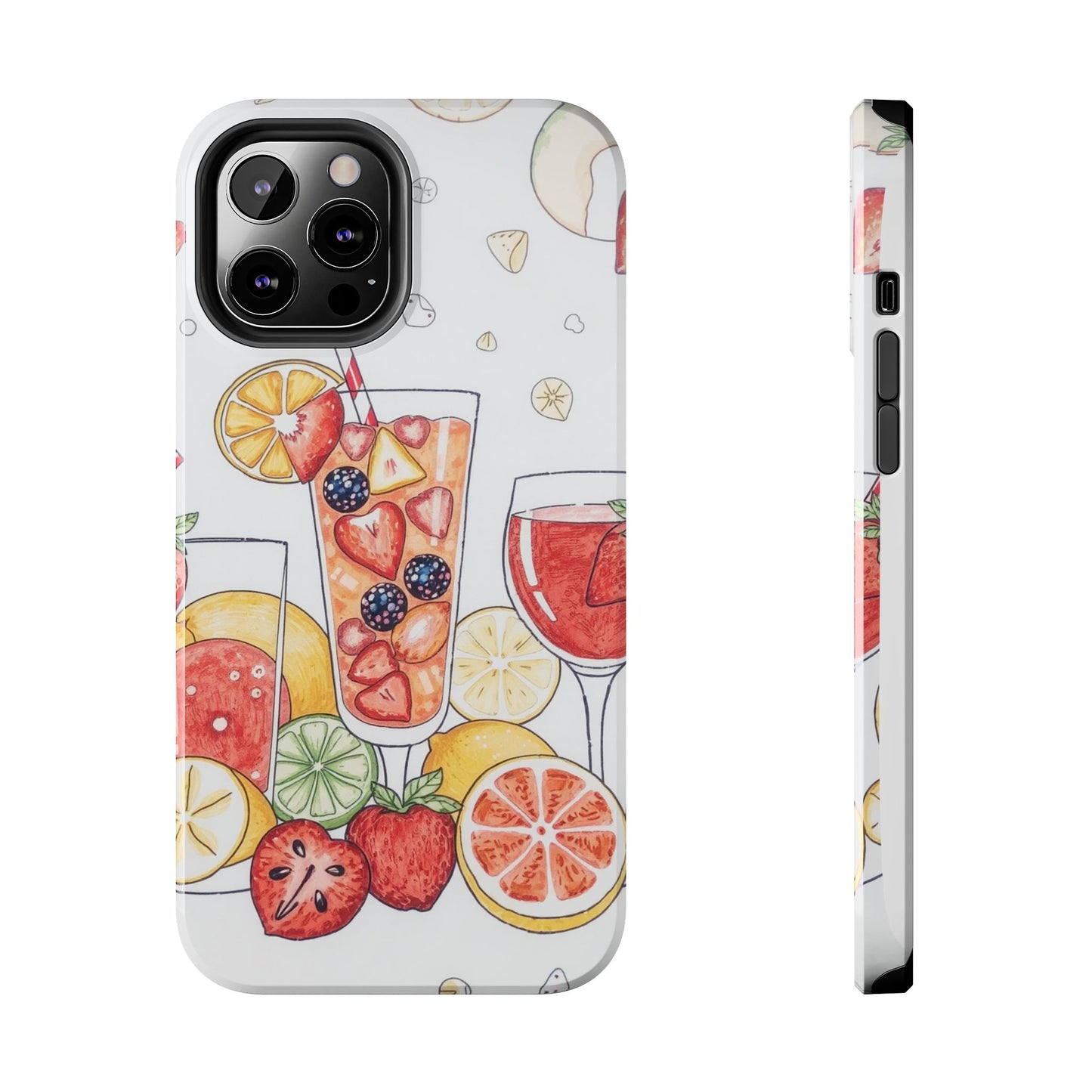 Colorful Fruit Cocktail Tough Phone Case - Perfect for Summer Vibes