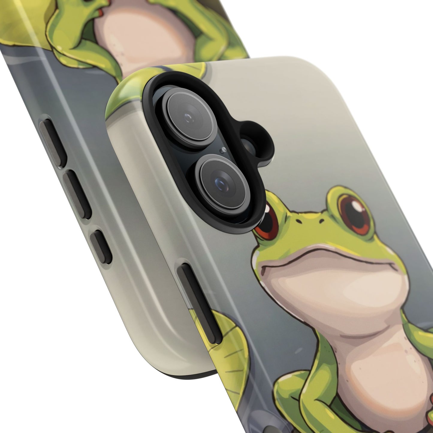 Cute Frog Tough Phone Case - Durable Protection with Nature Vibe