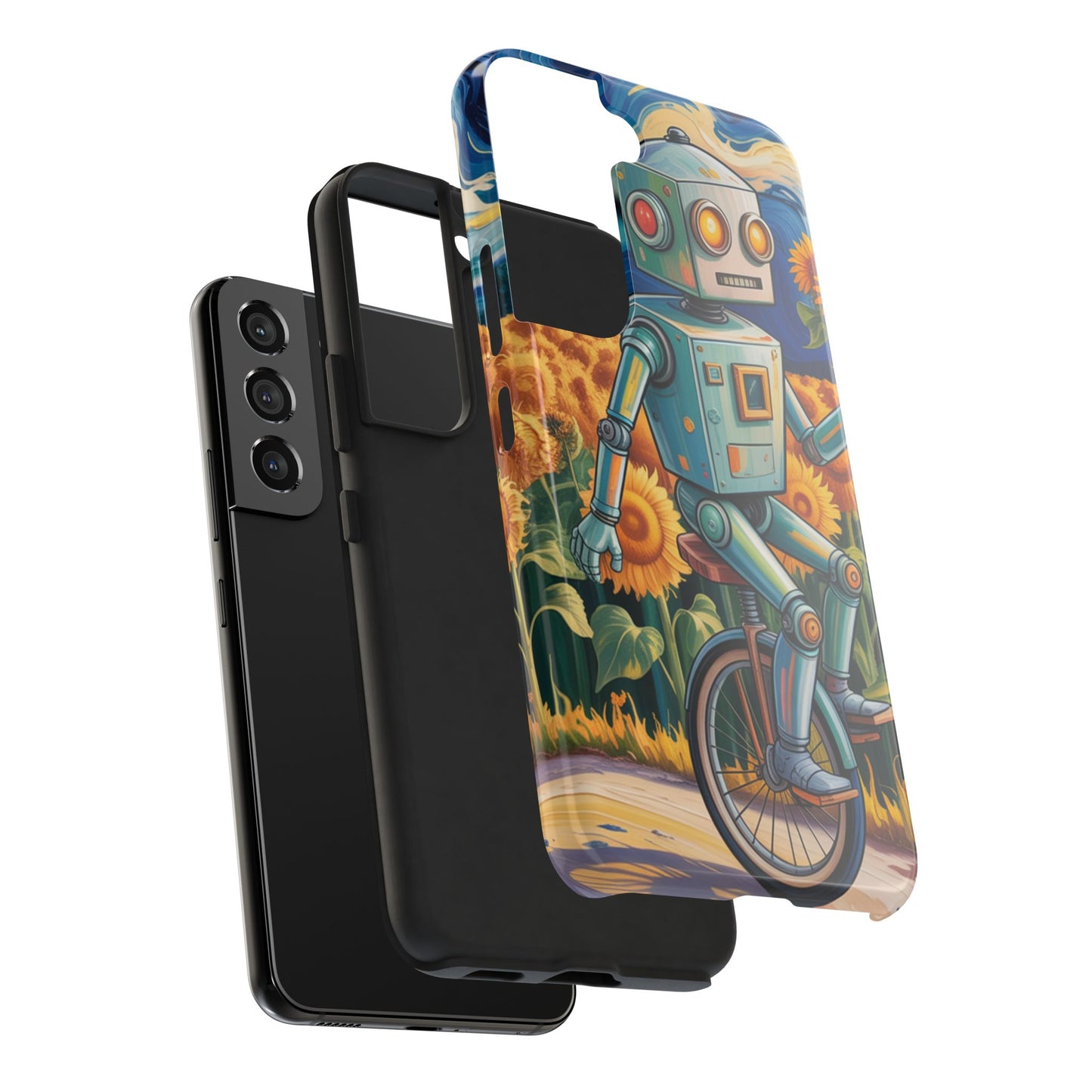Robot Cycle Tough Phone Case - Durable & Unique Design