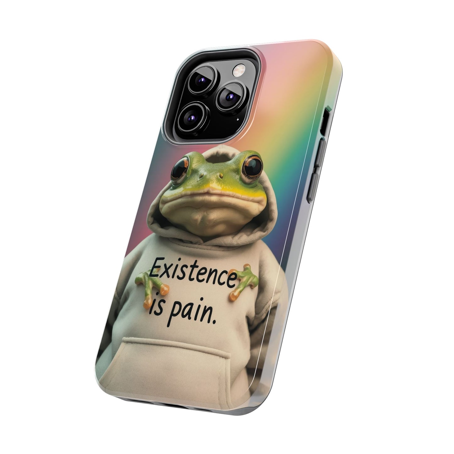 Existence is Pain Frog Phone Case - Tough & Stylish
