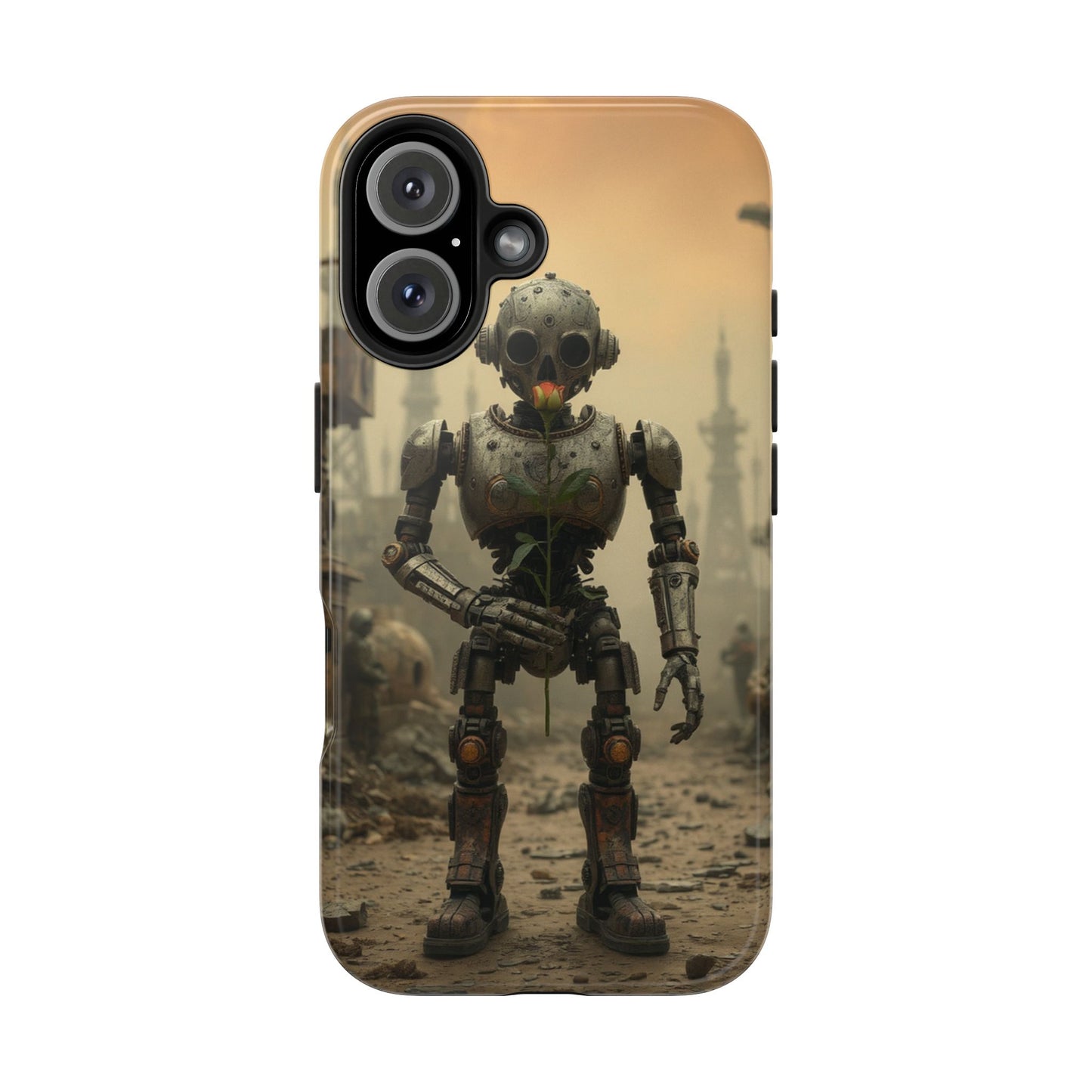 Robotic Sentinel Tough Phone Case - Durable Protector for Sci-Fi Lovers