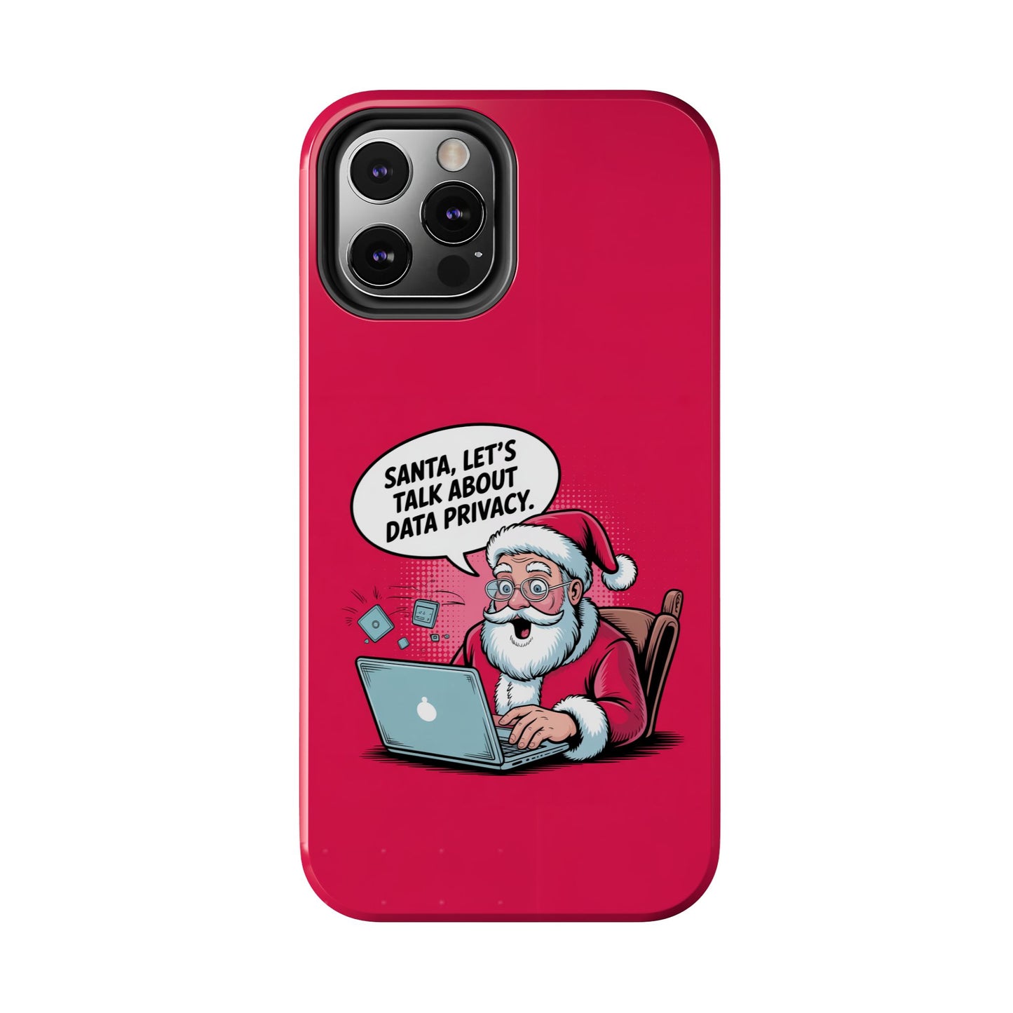 Santa Data Privacy Design Tough iPhone Case for Christmas