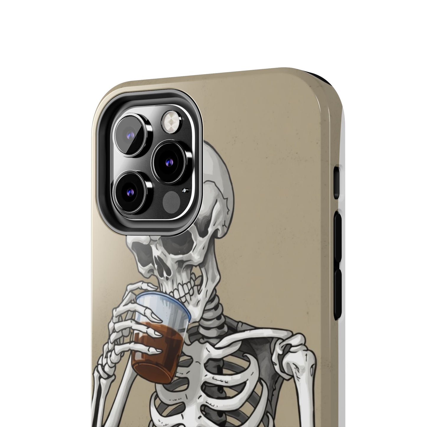 Funny Skeleton Phone Case - 'Same Soul, Different Day' Tough Cover