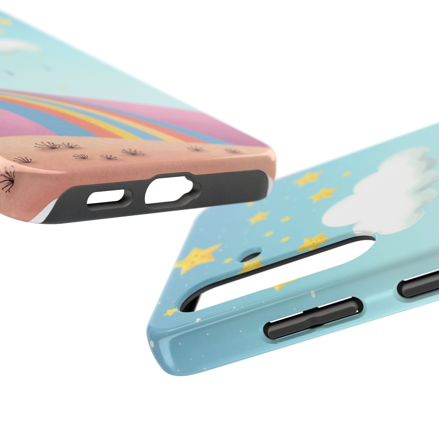 Colorful Rainbow Phone Case - Durable Tough Design for Adventurers