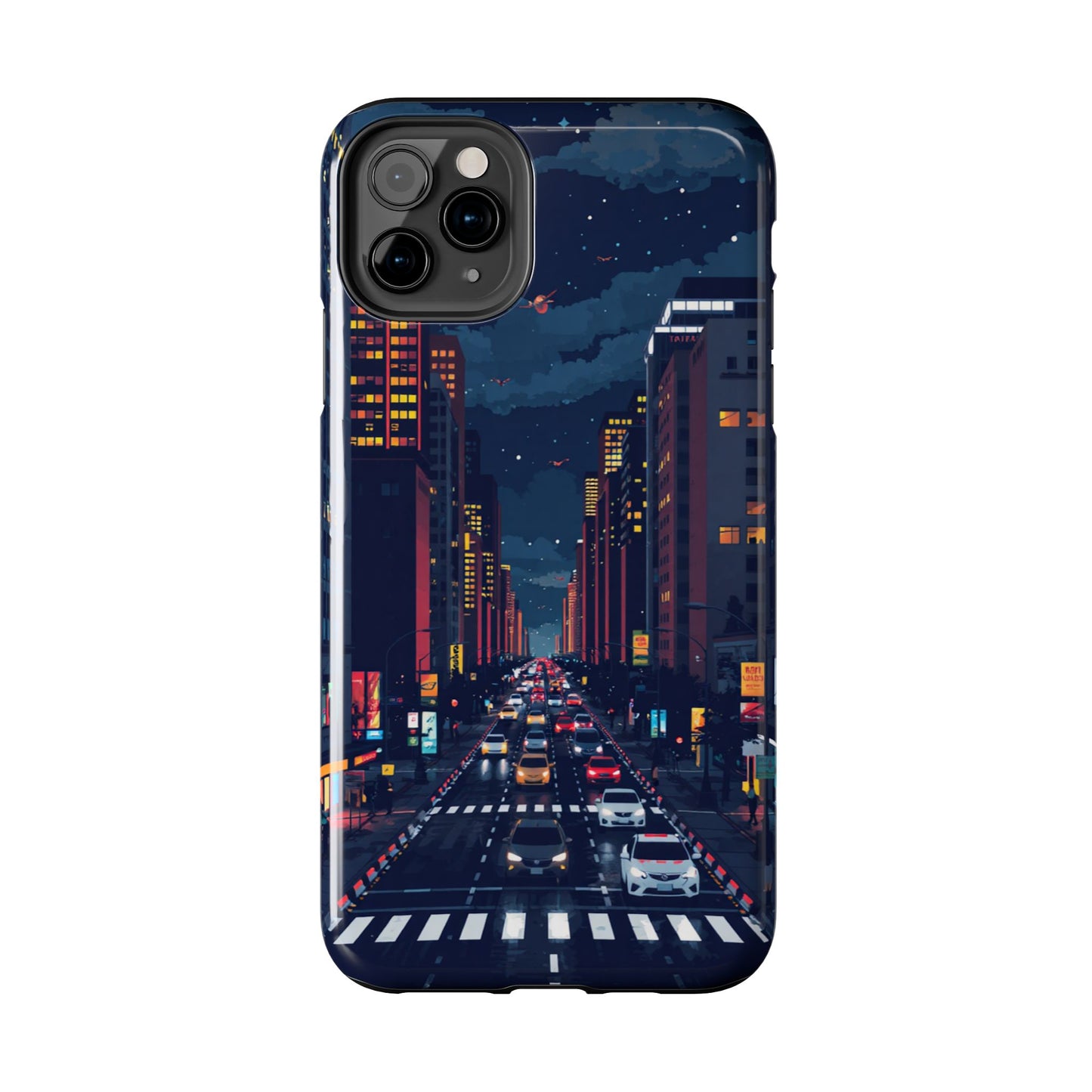 Urban Nightlife Tough Phone Case - Durable & Stylish Protection