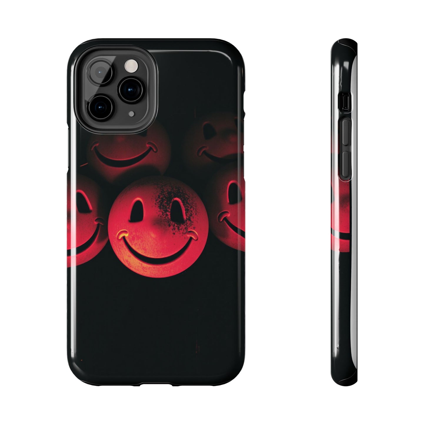 Smiley Face Tough Phone Case - Durable Protection with Fun Design
