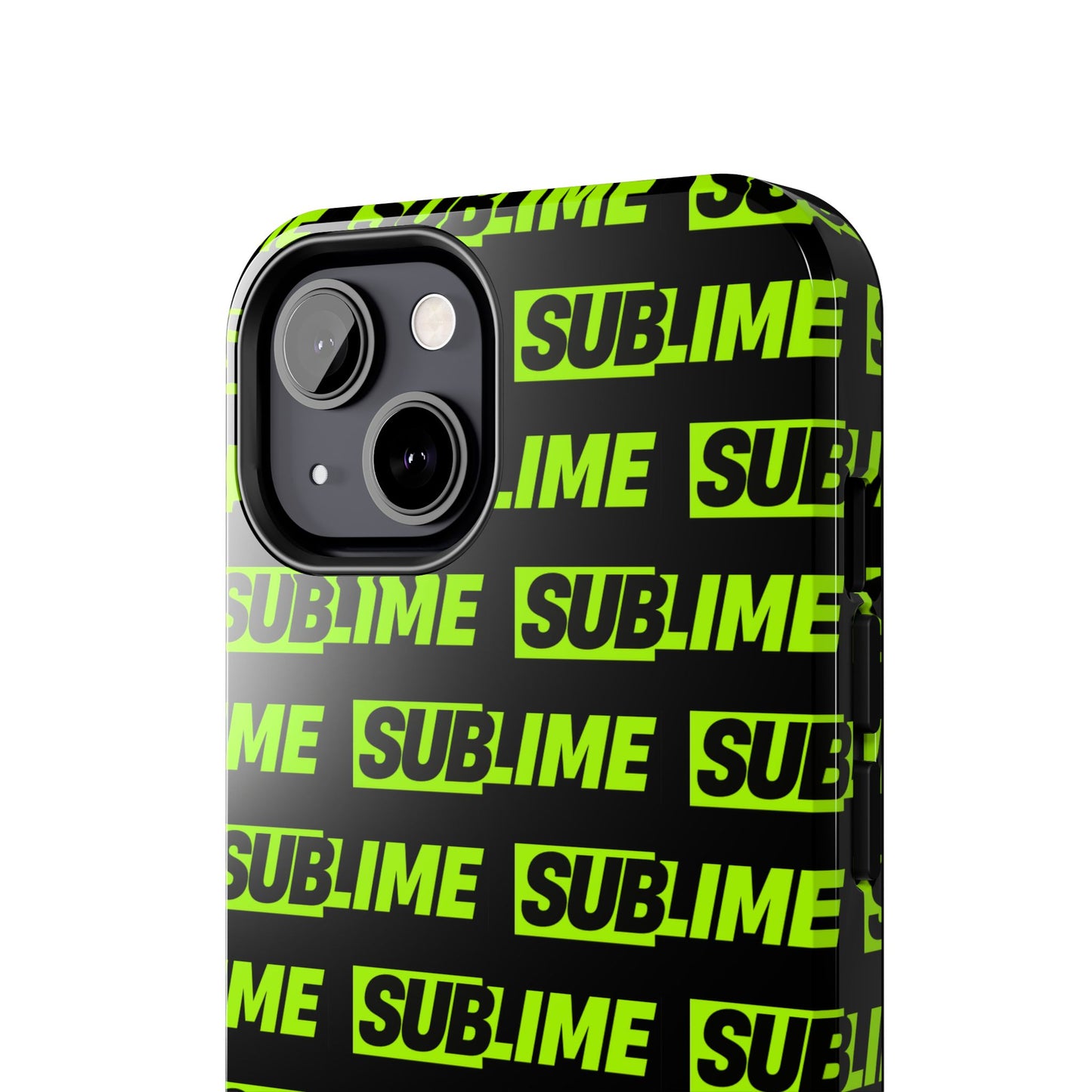 Sublime Text Pattern Tough Phone Case - Vibrant Protective Cover for iPhone