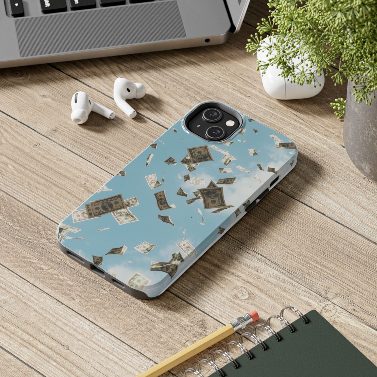 Cinematic Money Rain Phone Case | Tough & Stylish Accessory for Trendsetters, Gift for Birthdays, Graduations, and Celebrations
