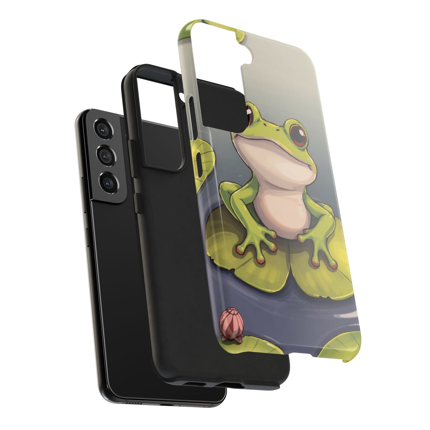 Cute Frog Tough Phone Case - Durable Protection with Nature Vibe