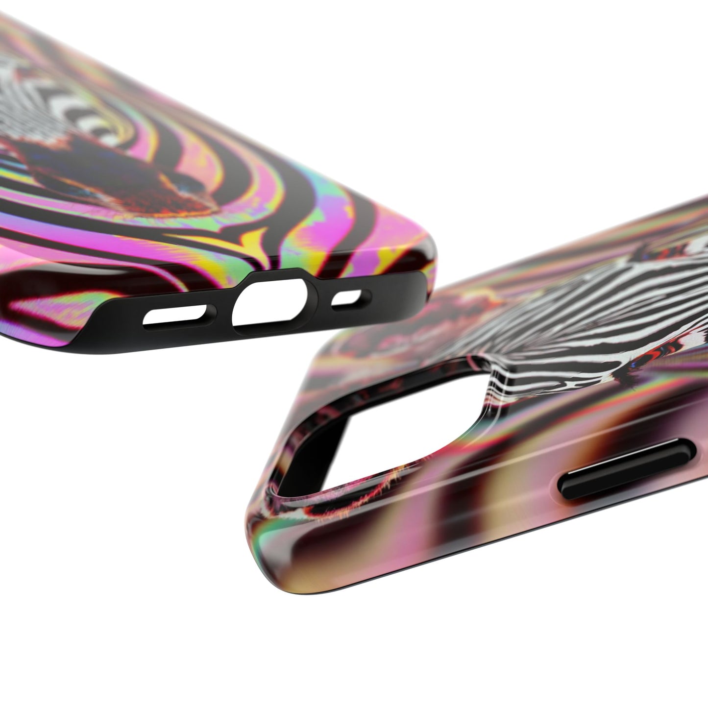 Vibrant Zebra Tough Phone Case - Unique Animal Design for Wild Spirit