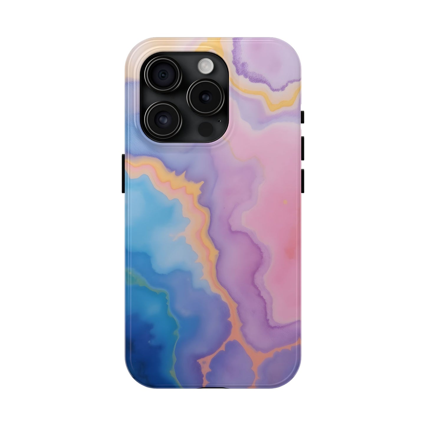 Watercolor Abstract Colors Tough Phone Case - Protective Cover for iPhone